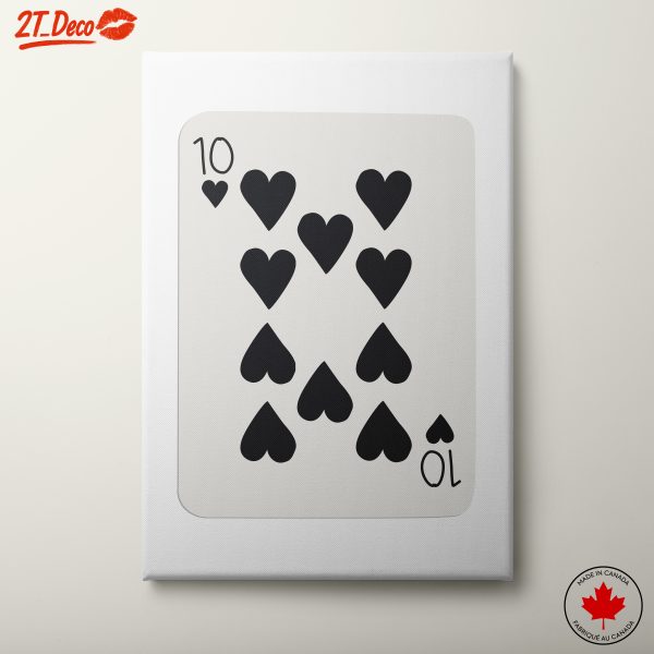 Stylish Playing Card Design with Hearts 2