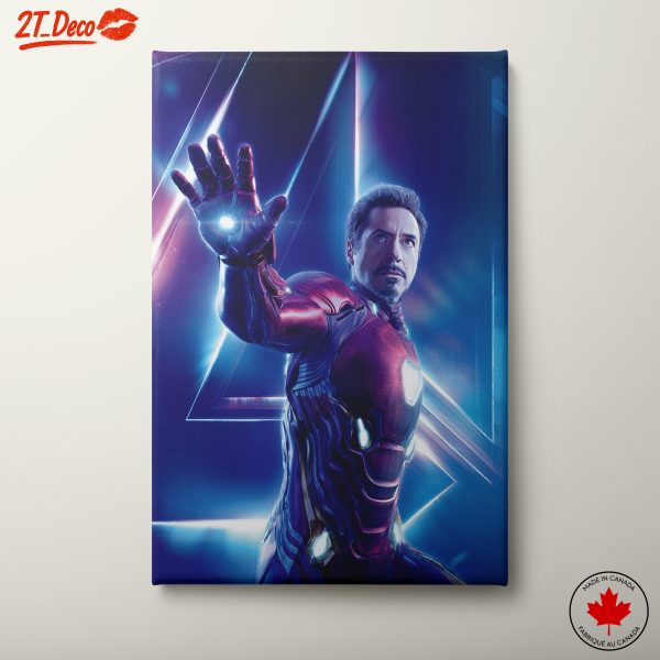 Iron Man in Vibrant Action Pose
