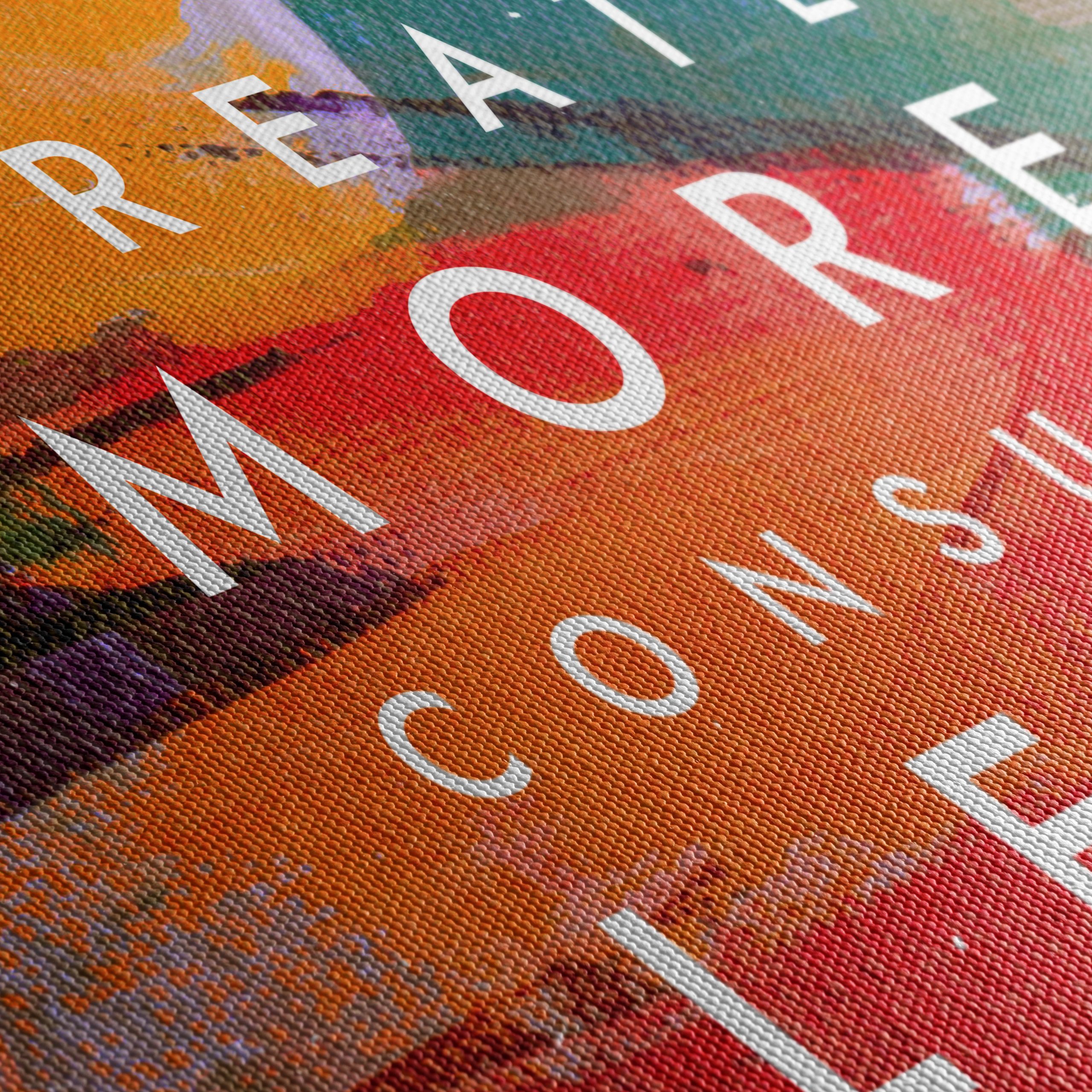 Create More Consume Less Abstract Artwork - Image 5