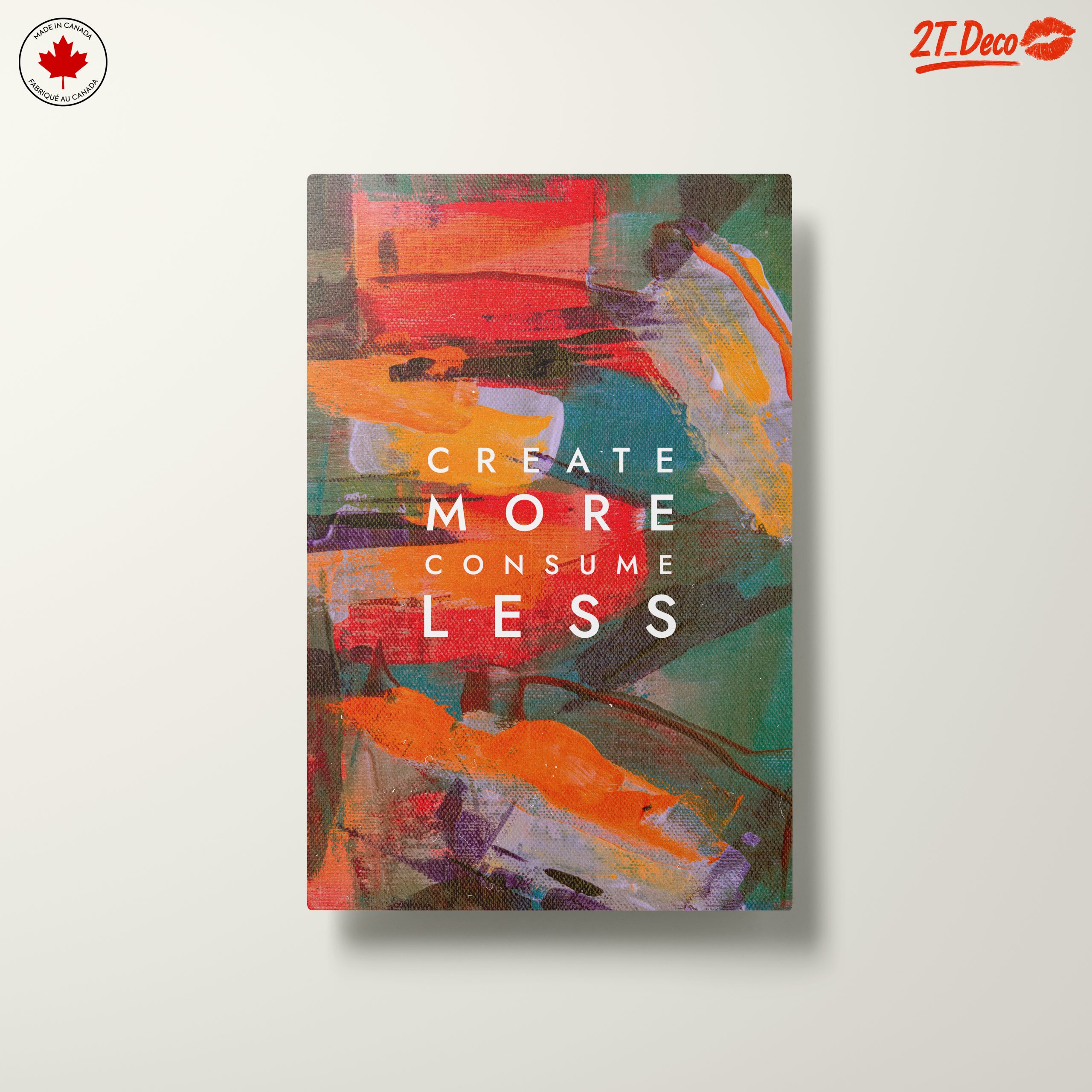 Create More Consume Less Abstract Artwork - Image 10