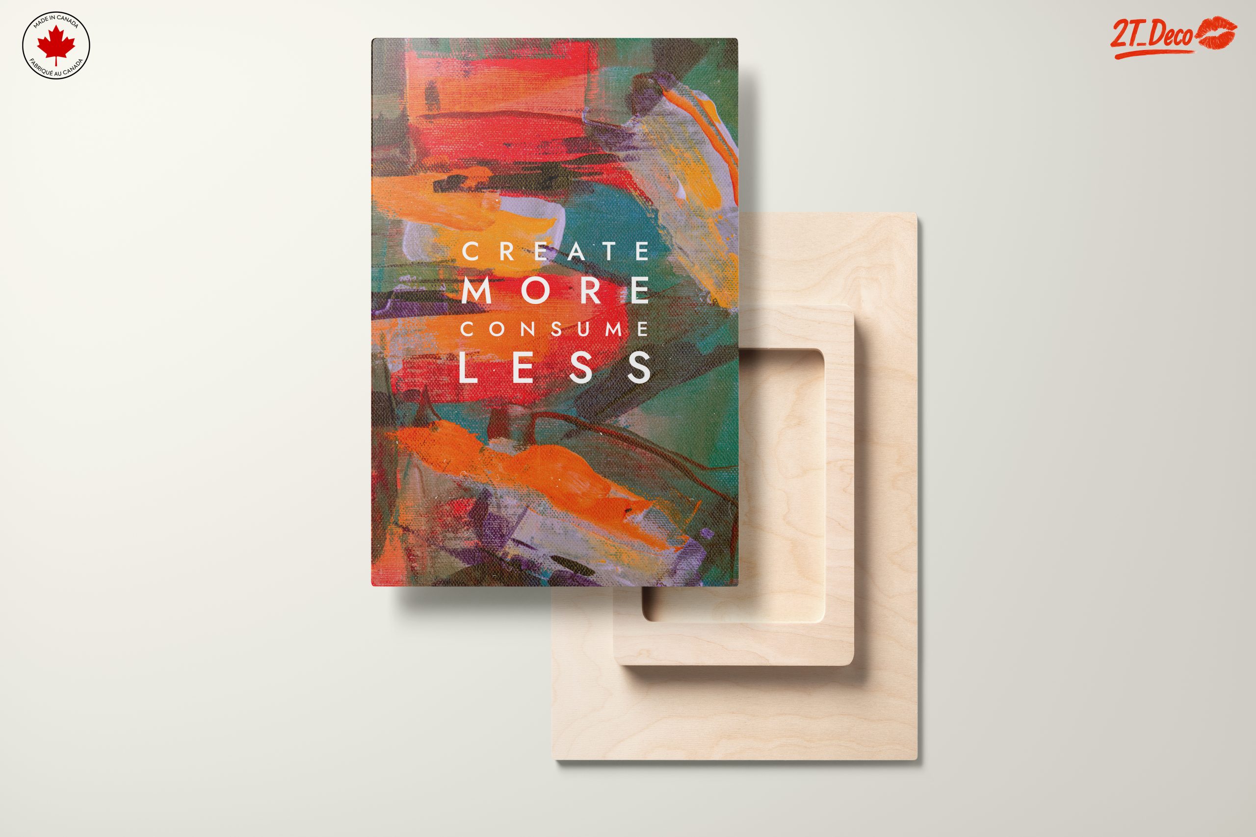 Create More Consume Less Abstract Artwork - Image 11