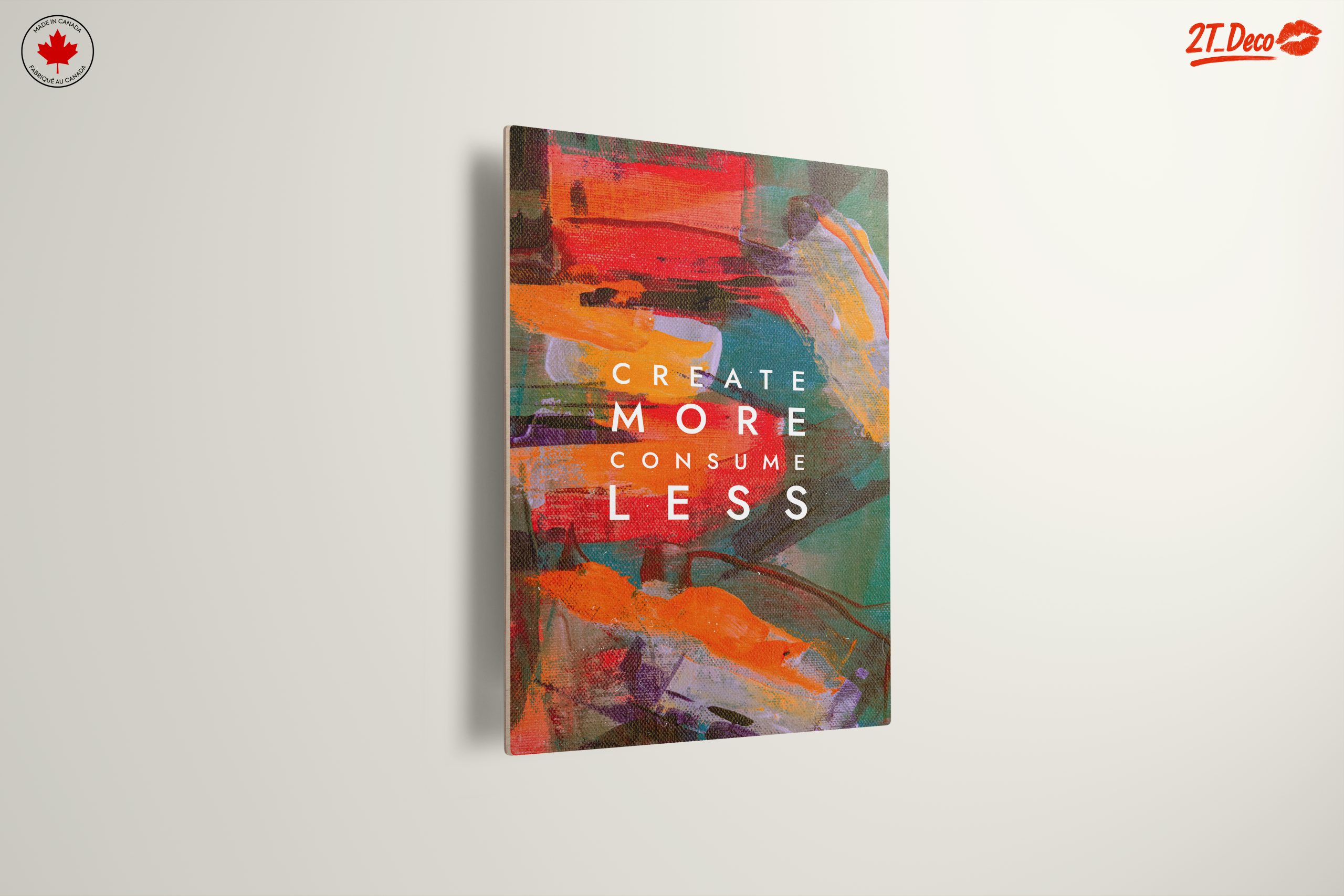 Create More Consume Less Abstract Artwork - Image 13