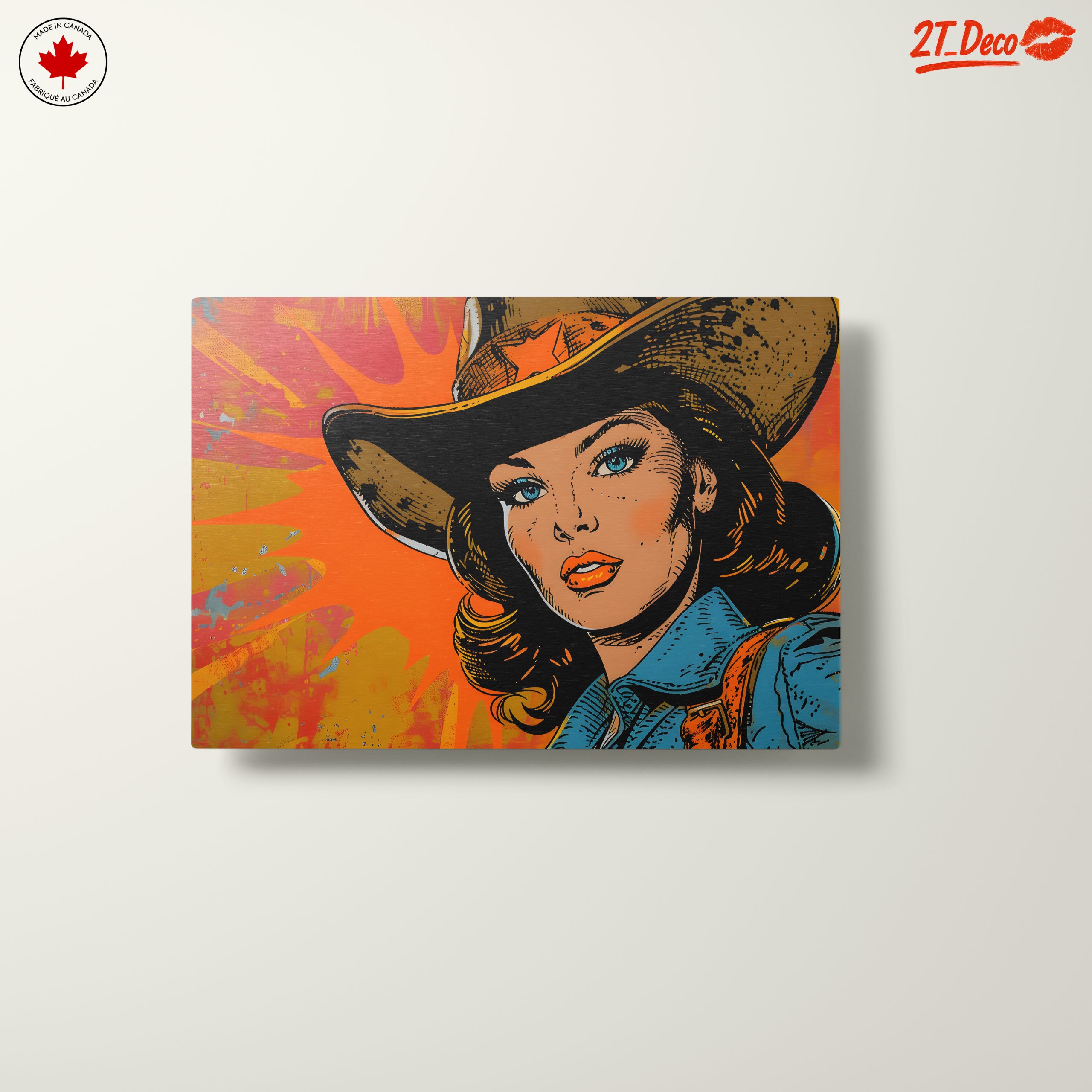 Vintage Cowgirl Style Pop Art - Image 10