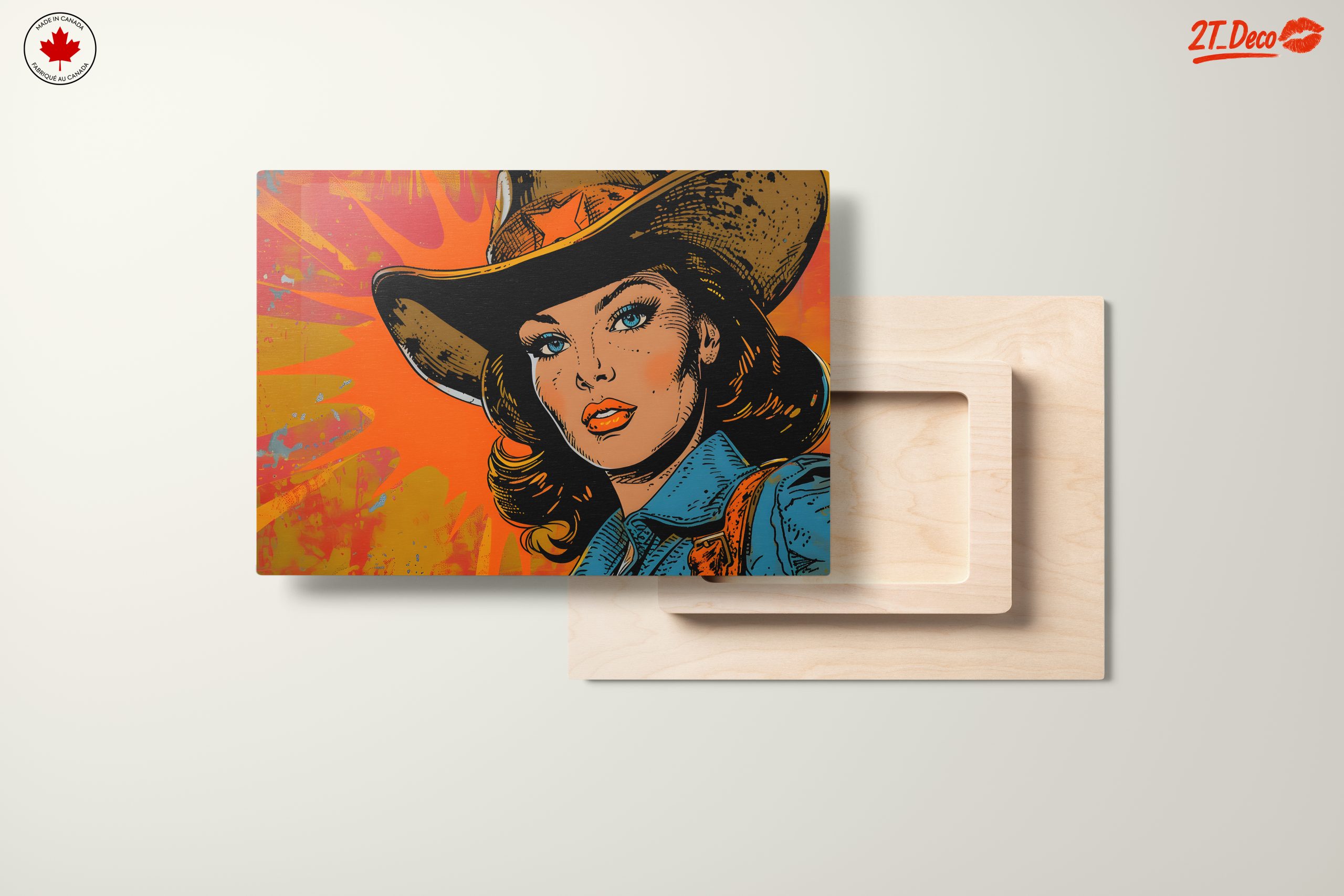 Vintage Cowgirl Style Pop Art - Image 11