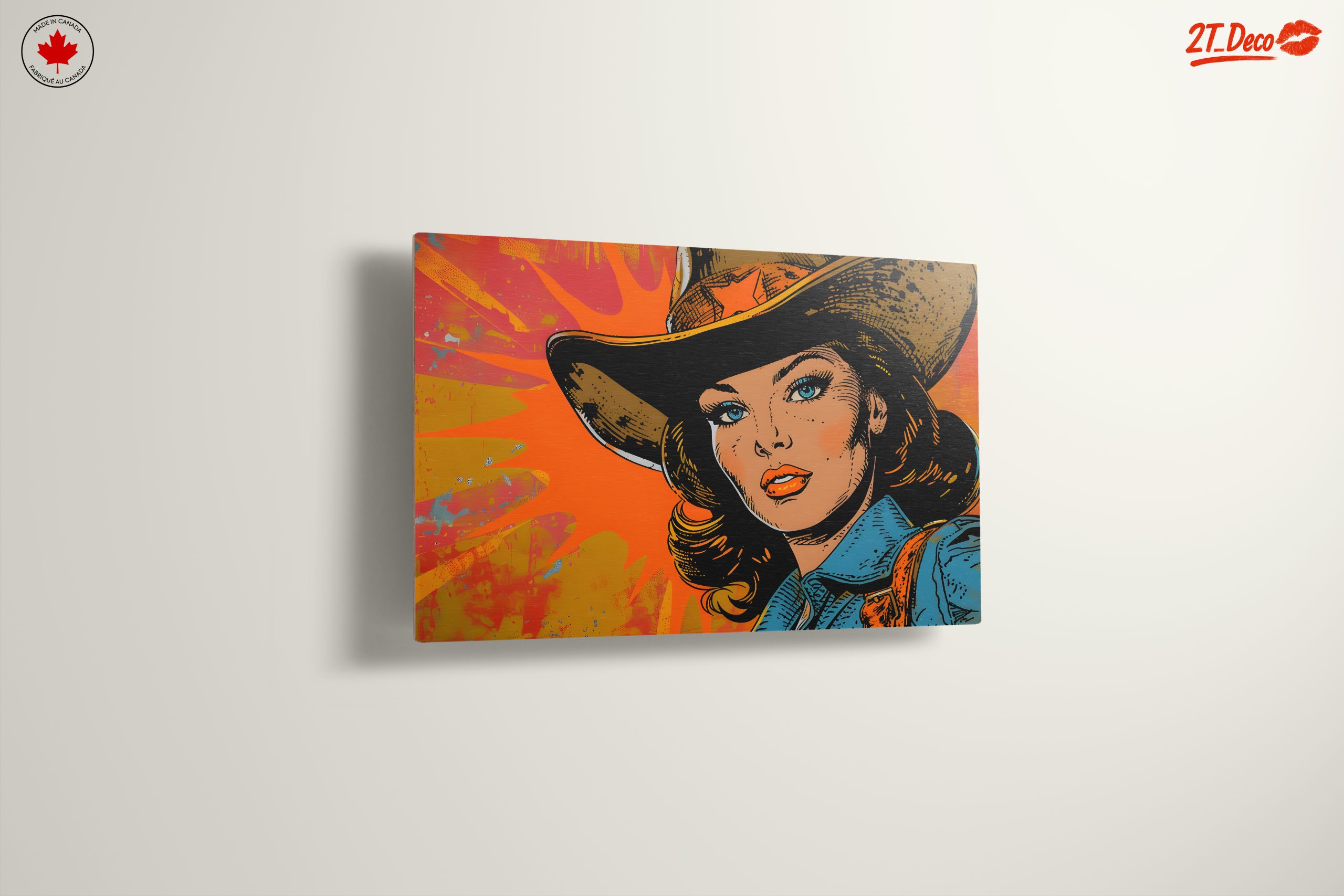 Vintage Cowgirl Style Pop Art - Image 13