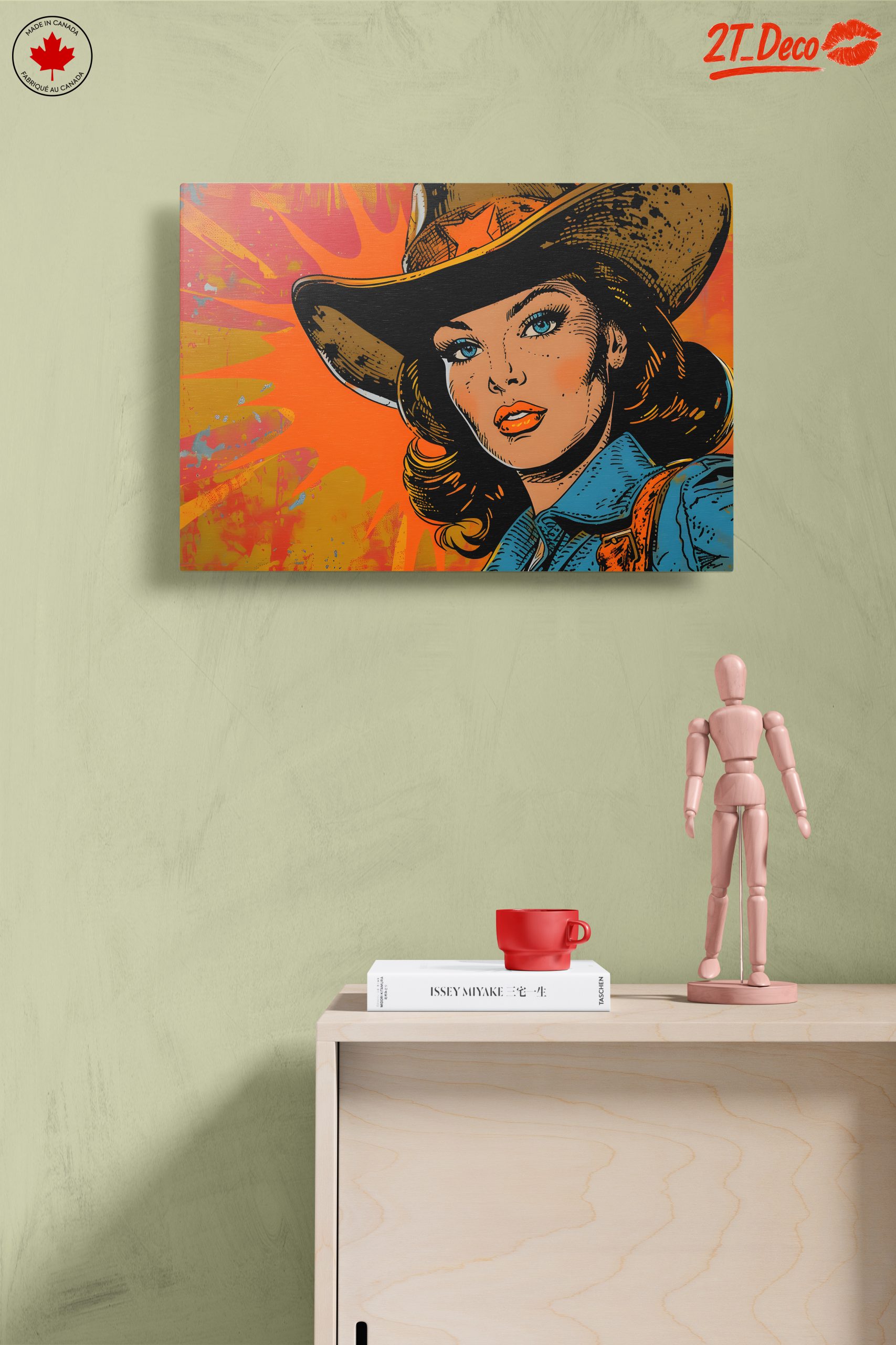 Vintage Cowgirl Style Pop Art - Image 14