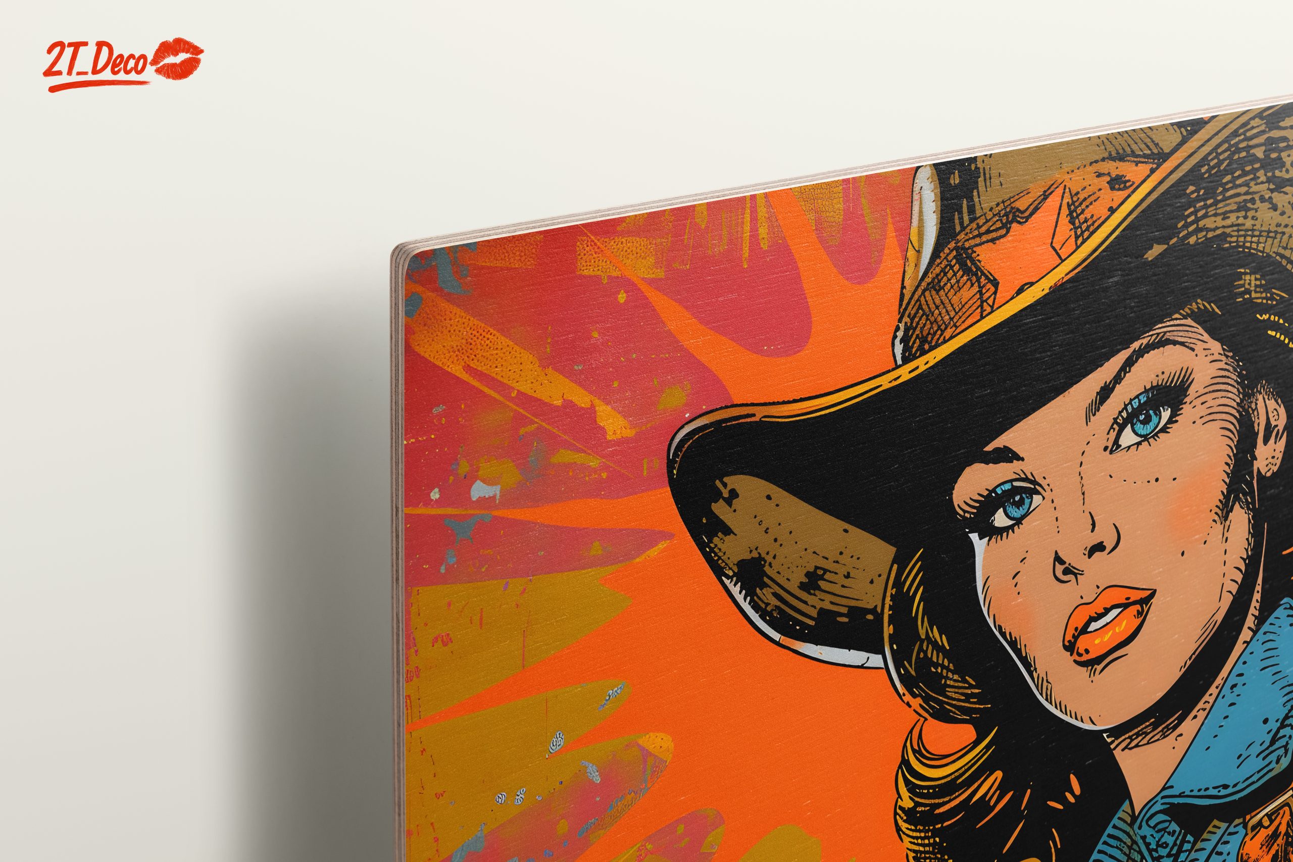 Vintage Cowgirl Style Pop Art - Image 15