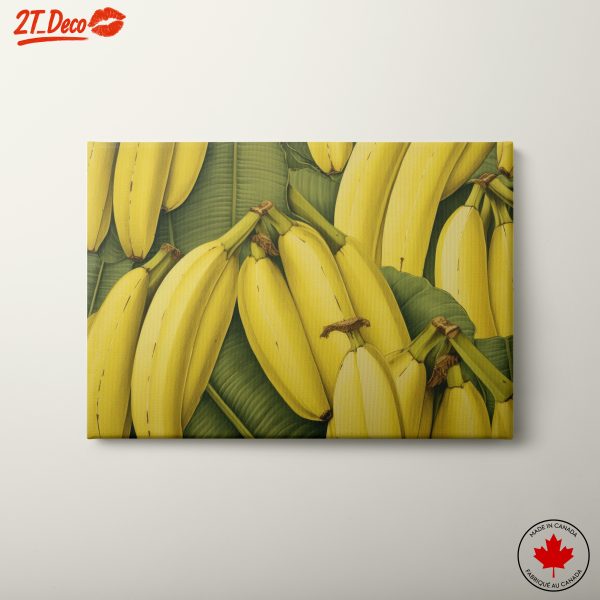 Vibrant Abstract Banana Art