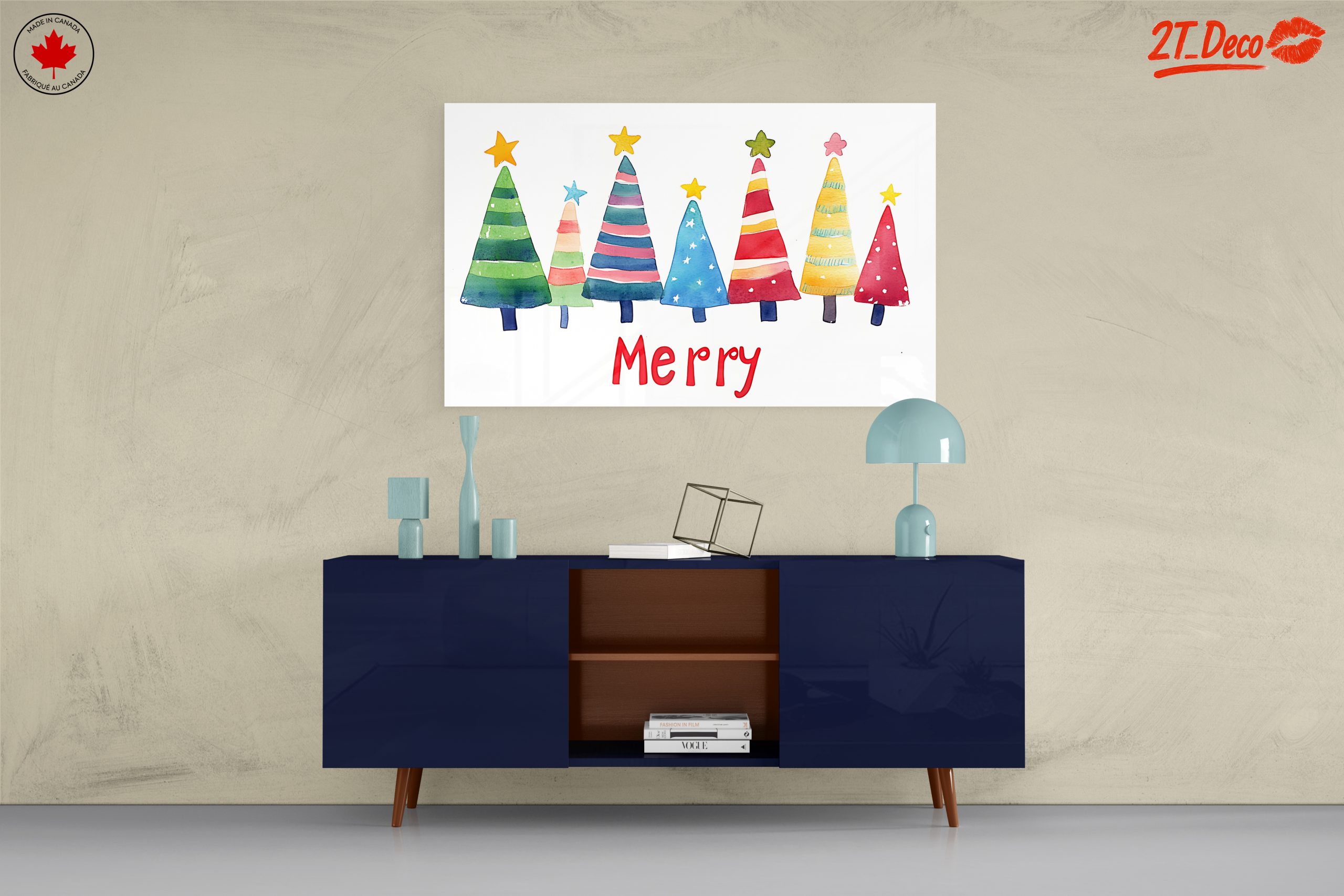 Colorful Christmas Trees in Festive Style - Image 8