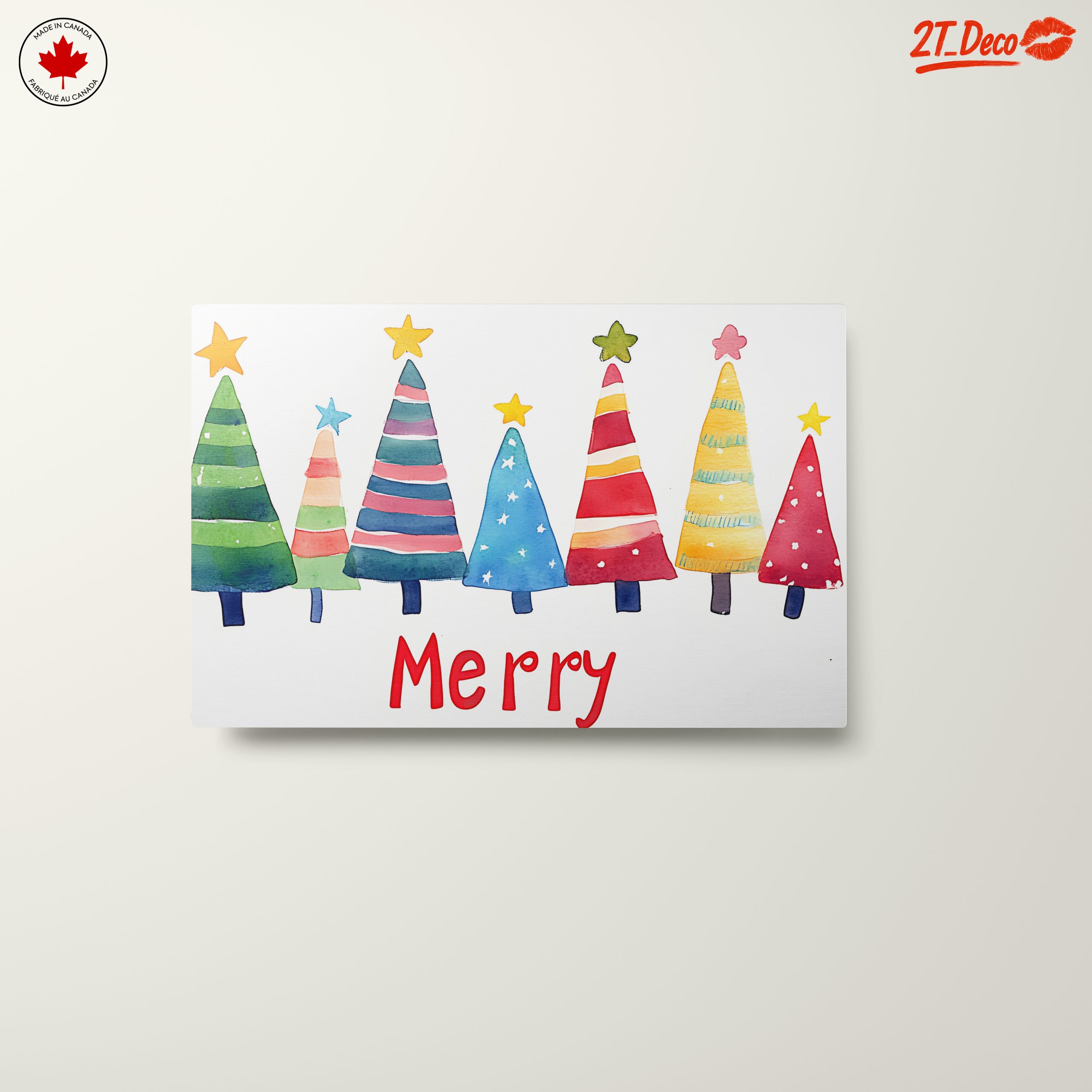 Colorful Christmas Trees in Festive Style - Image 10
