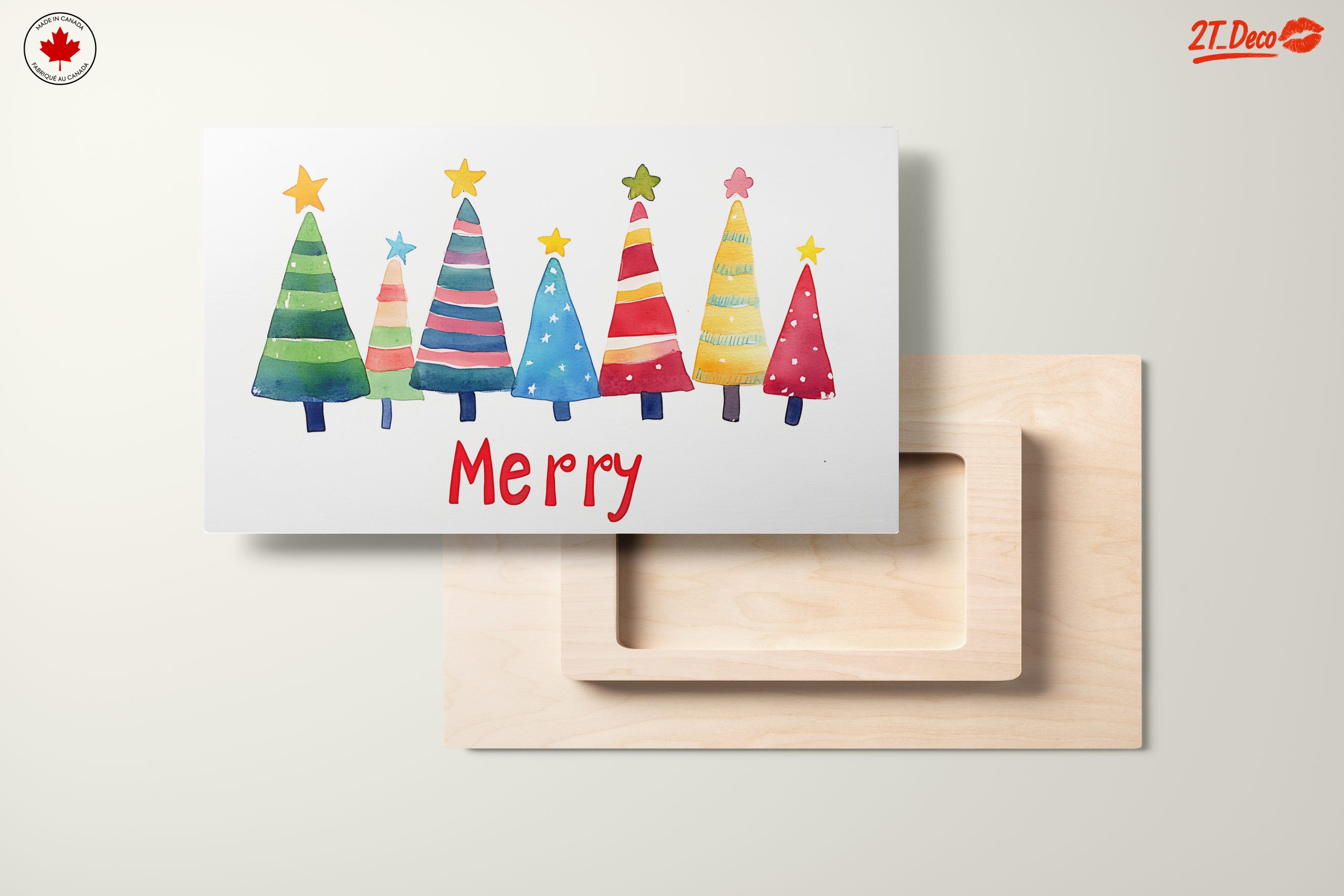 Colorful Christmas Trees in Festive Style - Image 11