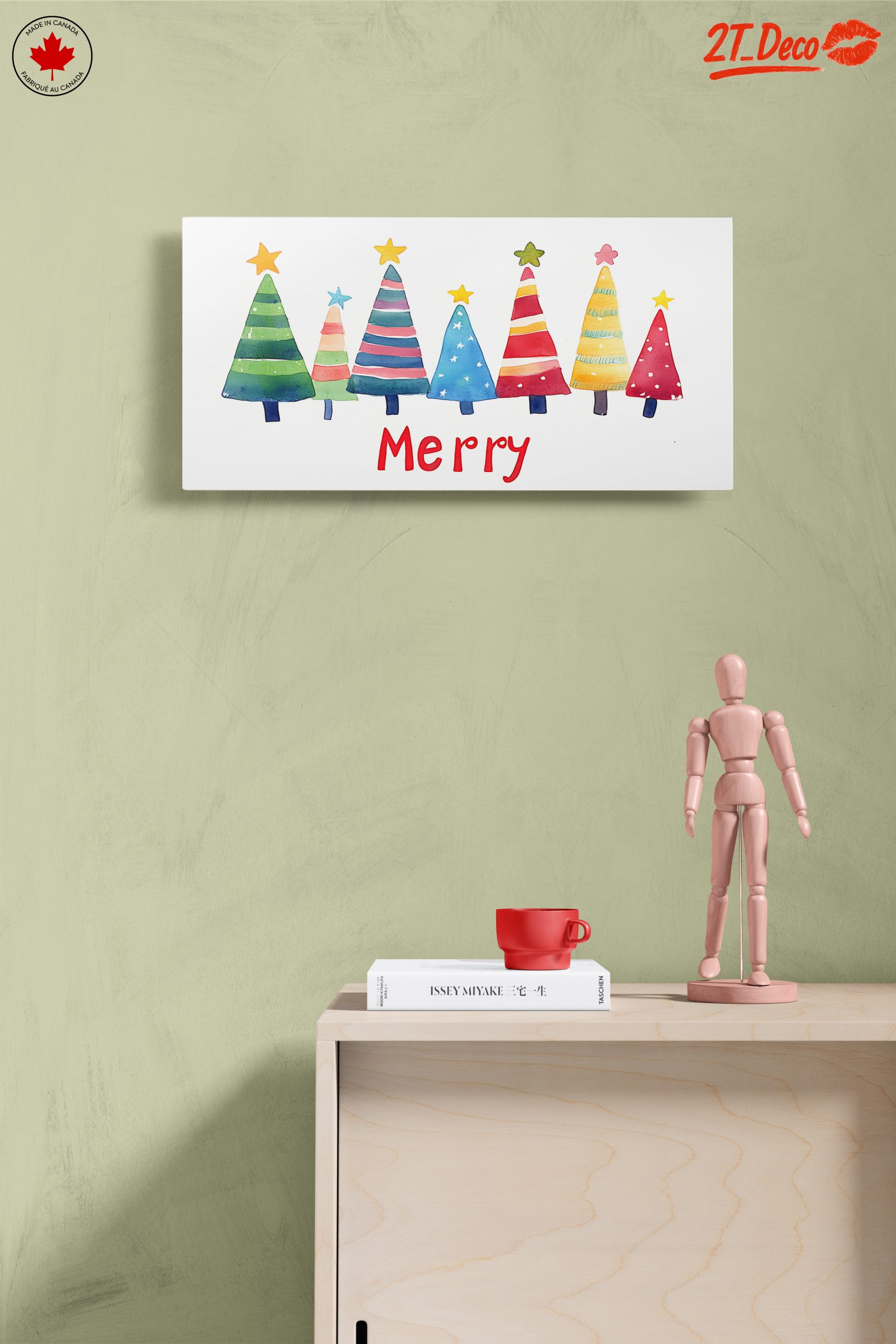 Colorful Christmas Trees in Festive Style - Image 14