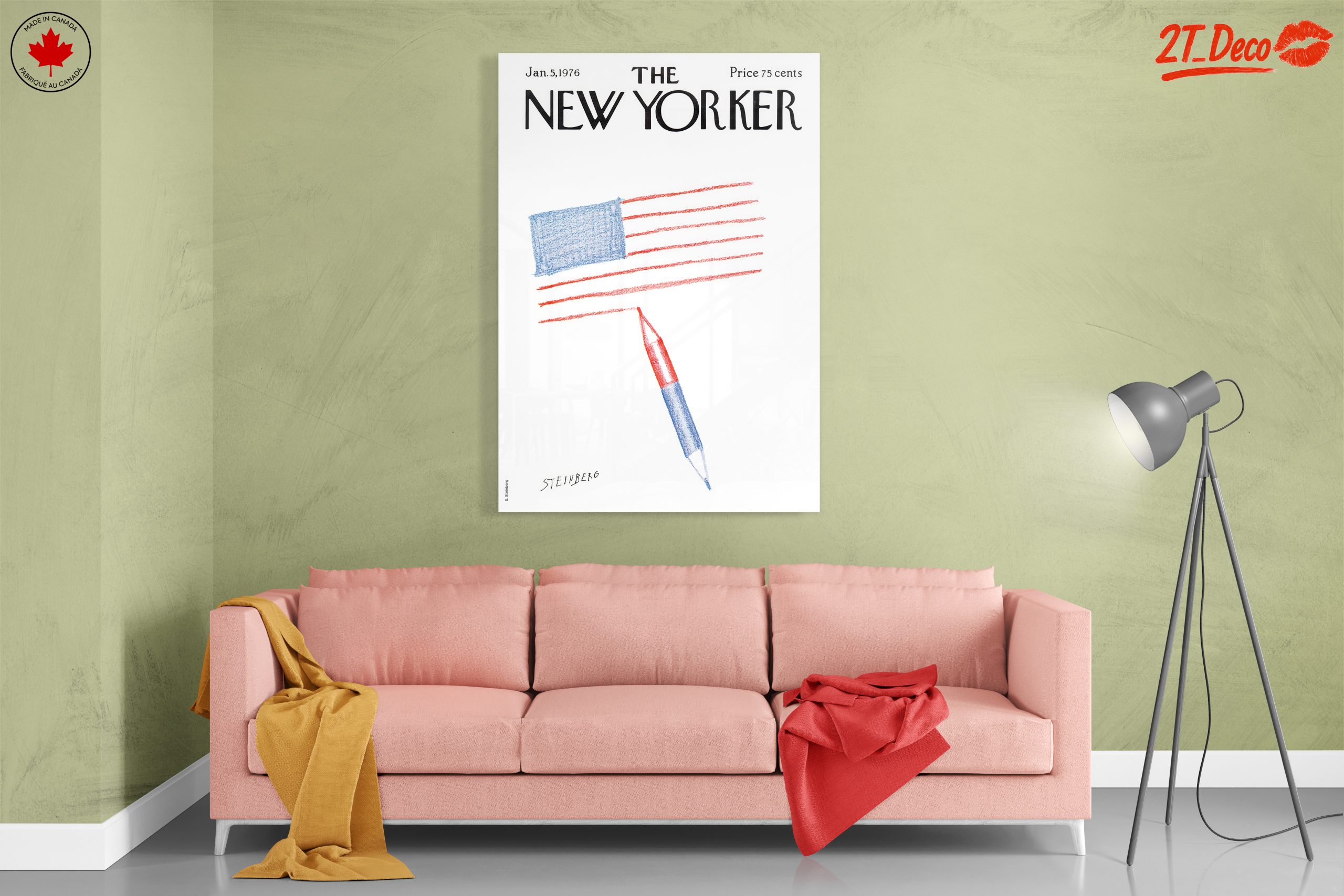 The New Yorker Cover January 1976 Art - Image 7