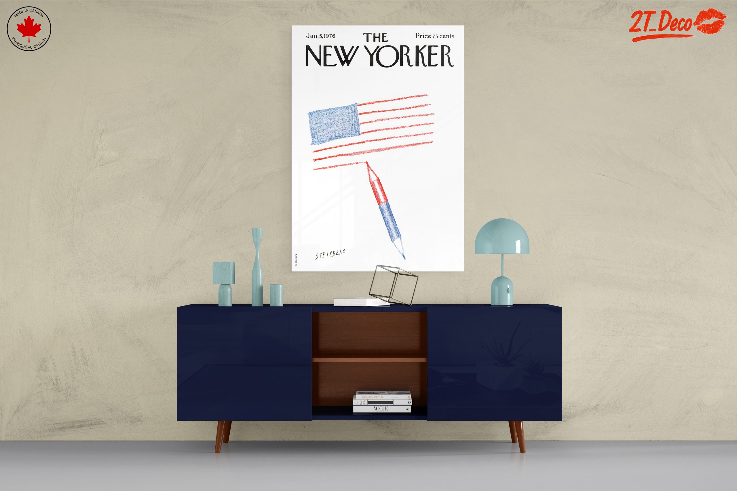 The New Yorker Cover January 1976 Art - Image 8