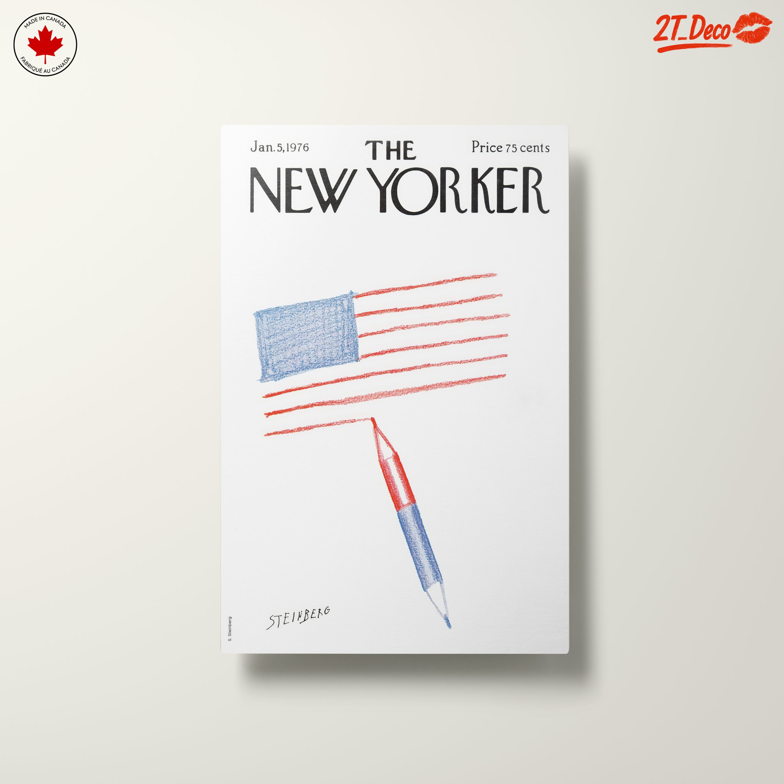 The New Yorker Cover January 1976 Art - Image 10