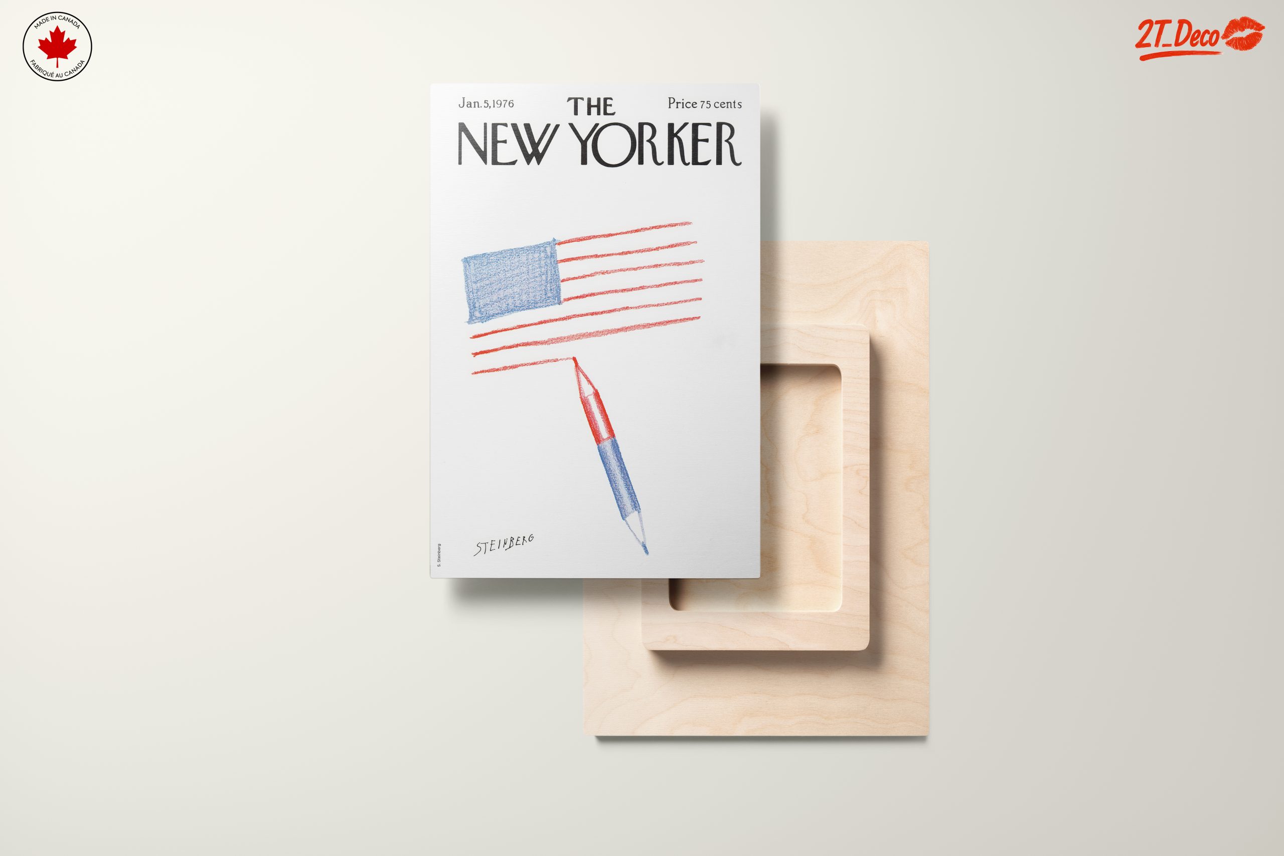 The New Yorker Cover January 1976 Art - Image 11