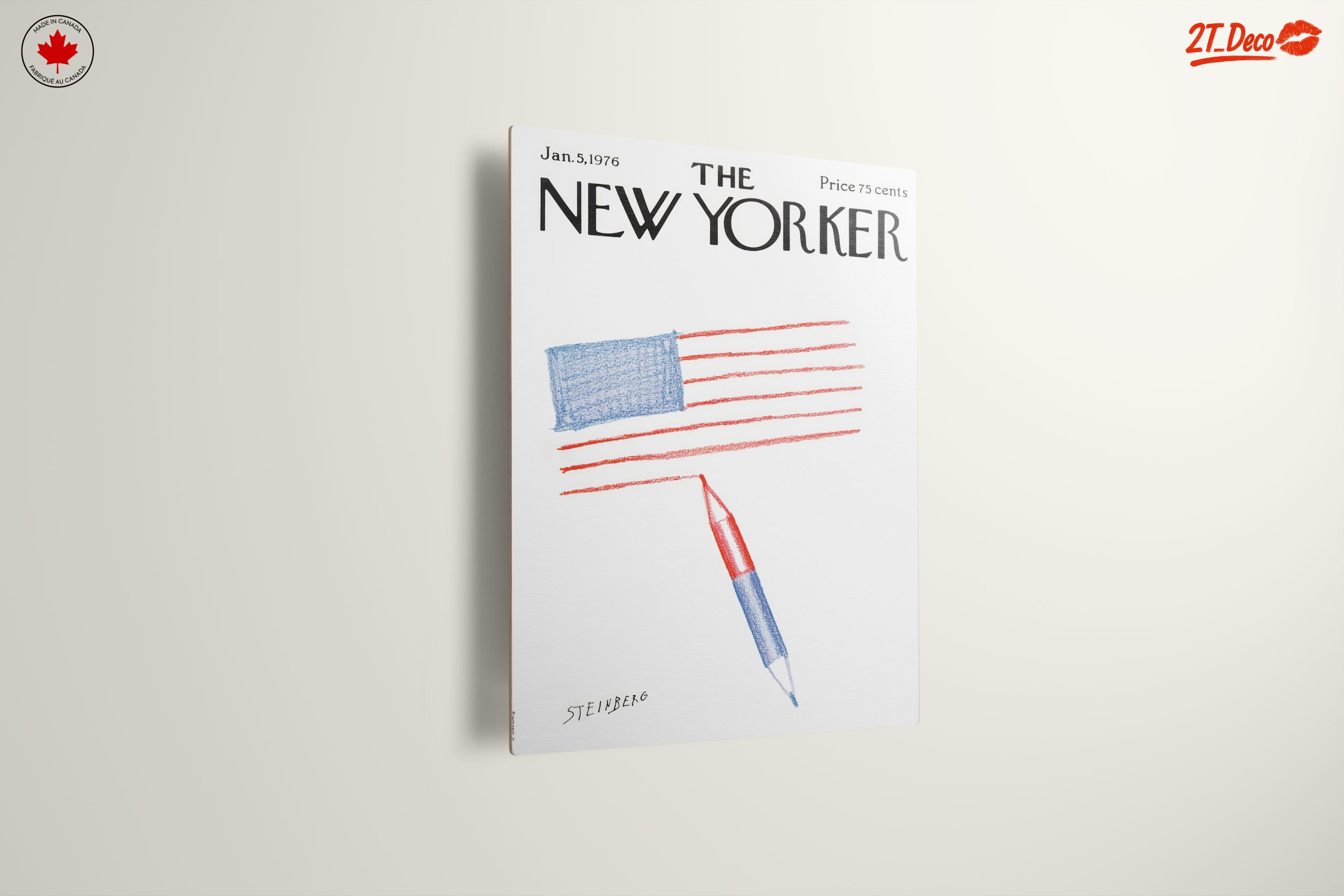 The New Yorker Cover January 1976 Art - Image 13
