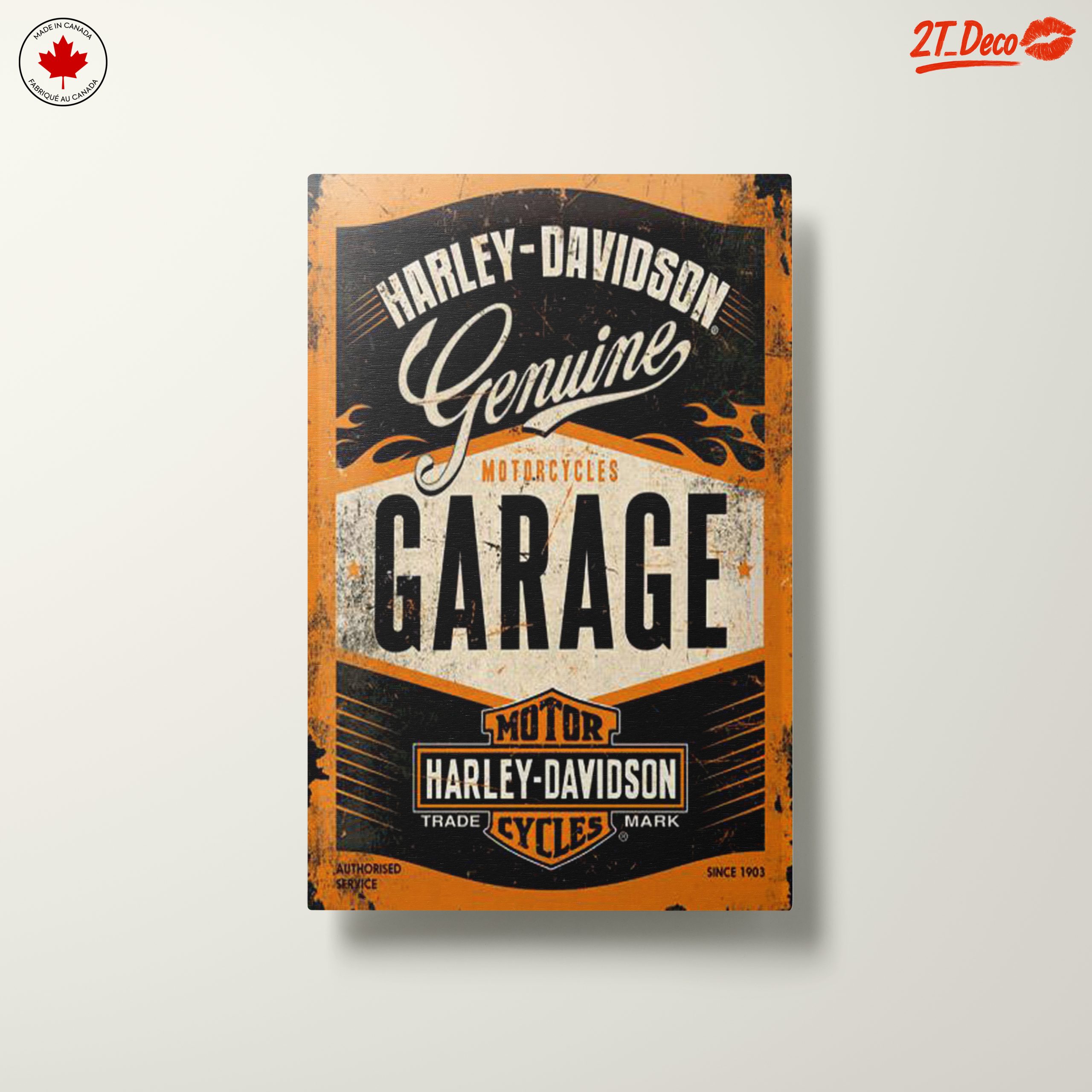 Harley Davidson Garage Sign Art - Image 10