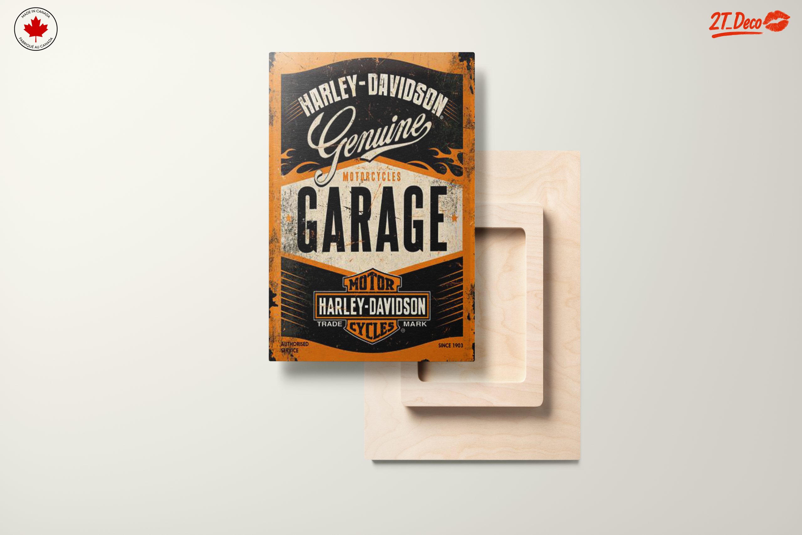 Harley Davidson Garage Sign Art - Image 11