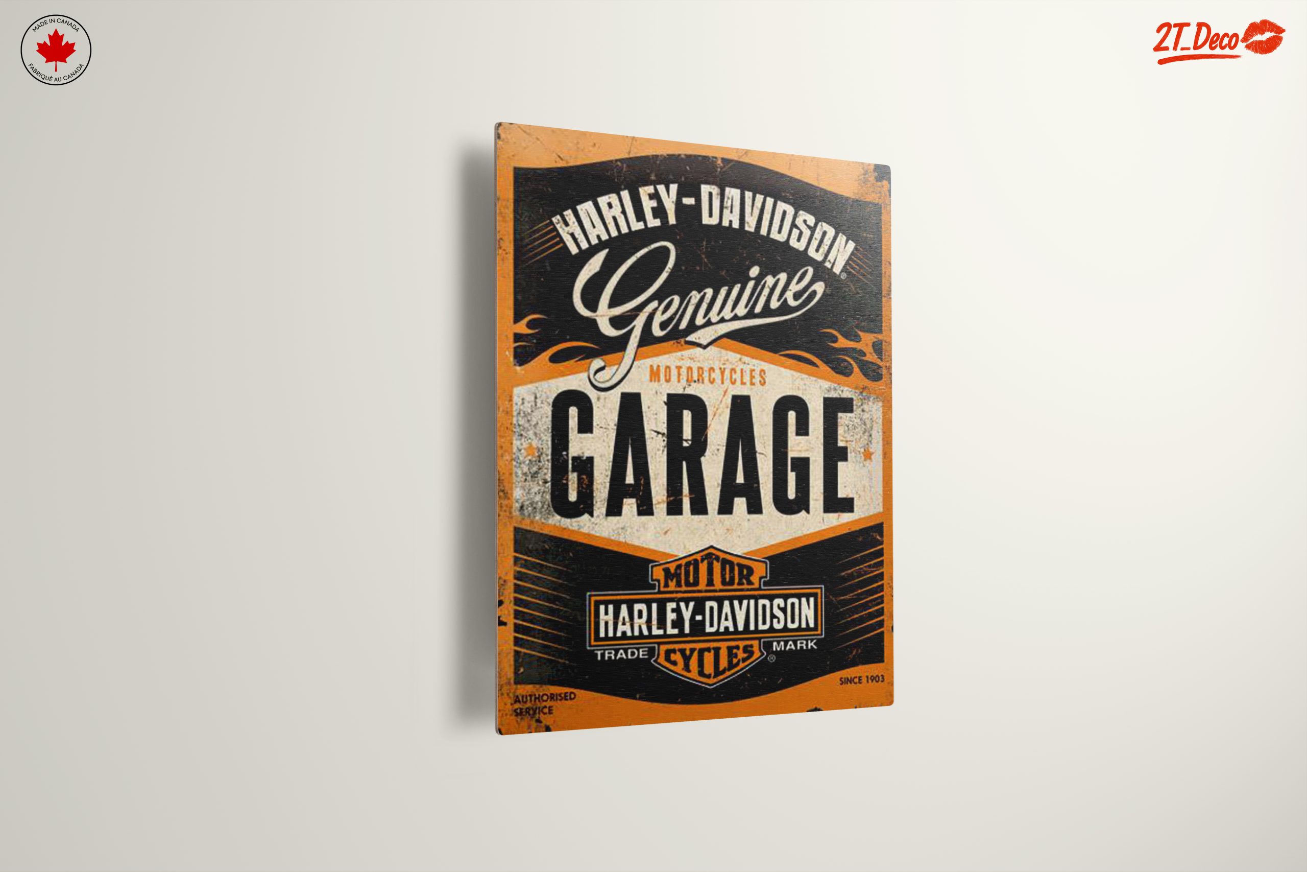 Harley Davidson Garage Sign Art - Image 13