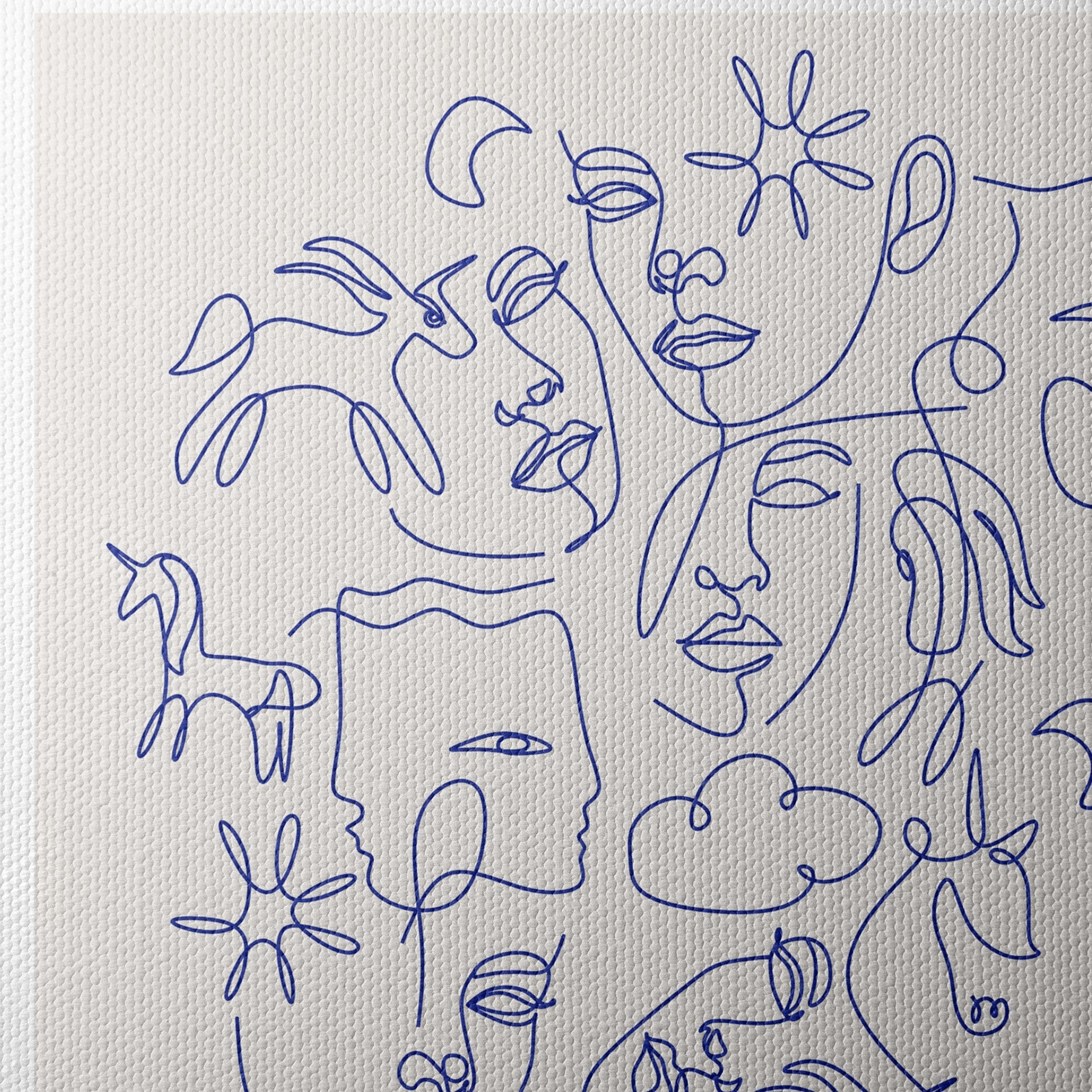 Scandinavian Style Line Art of Faces - Image 4