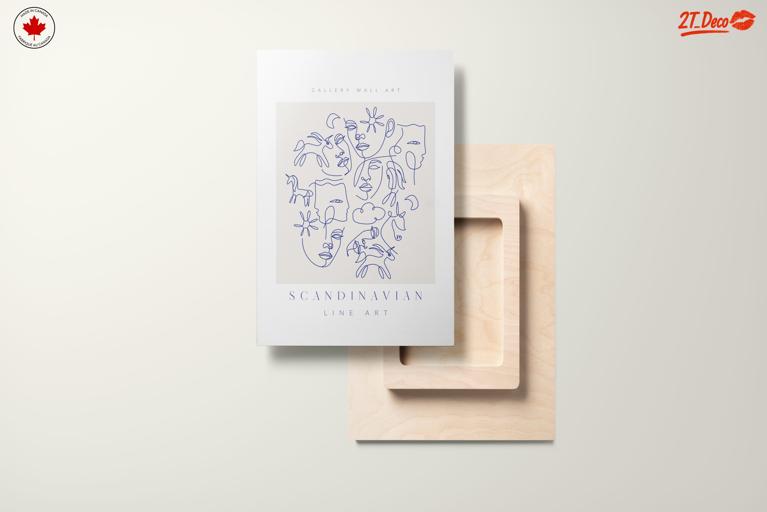 Scandinavian Style Line Art of Faces - Image 11