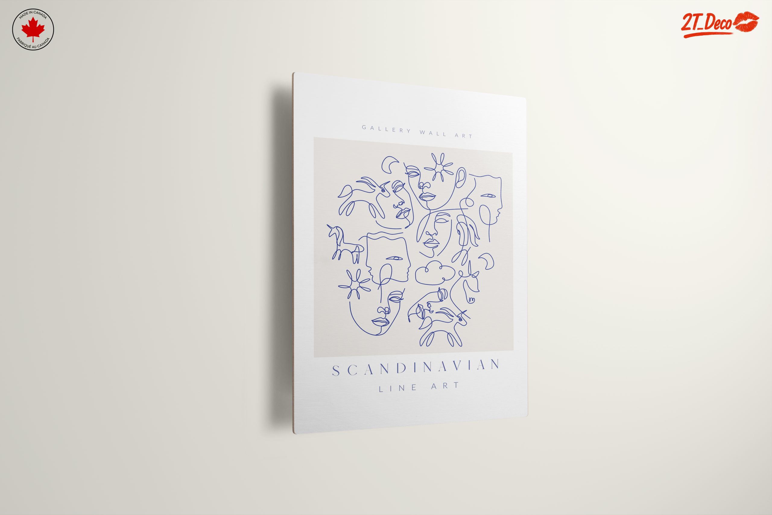 Scandinavian Style Line Art of Faces - Image 13