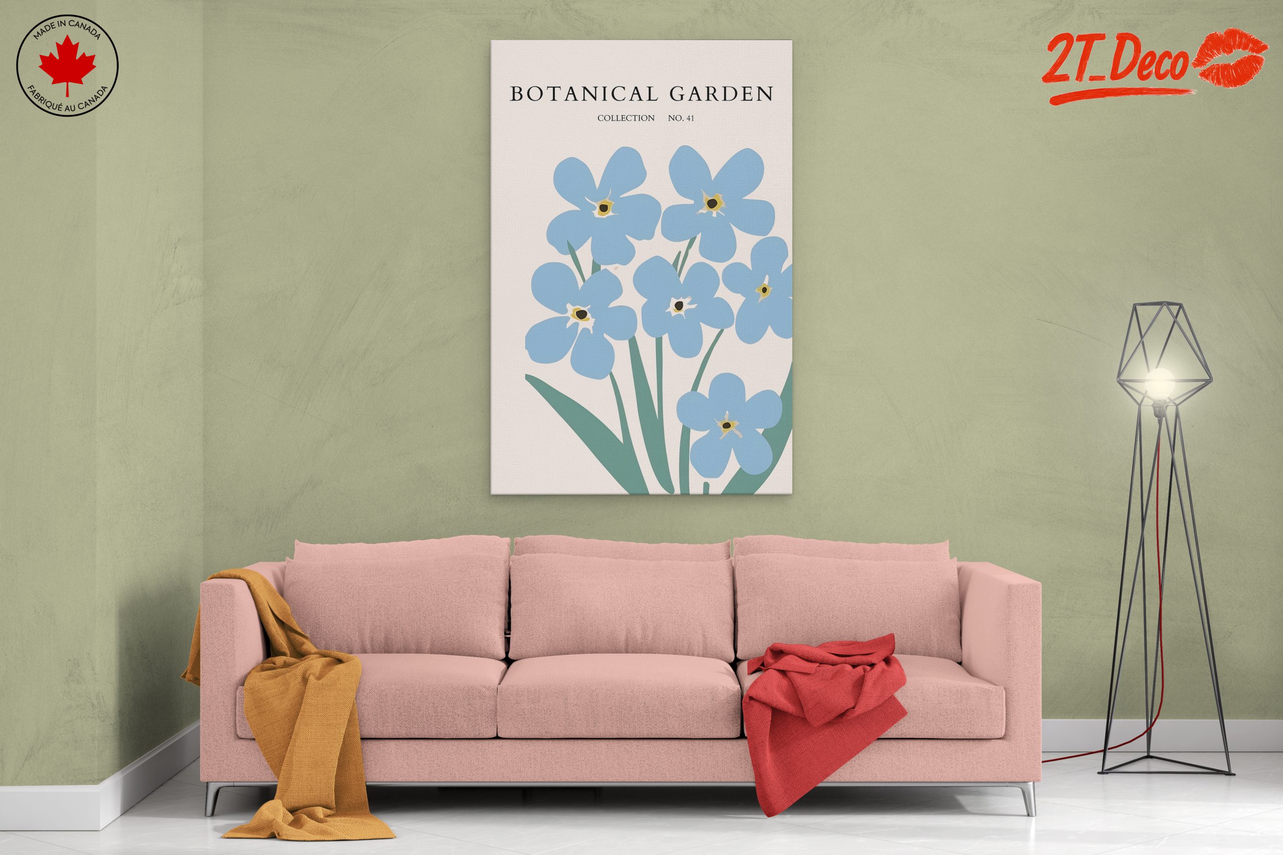 Botanical Garden Collection with Blue Flowers - Image 2