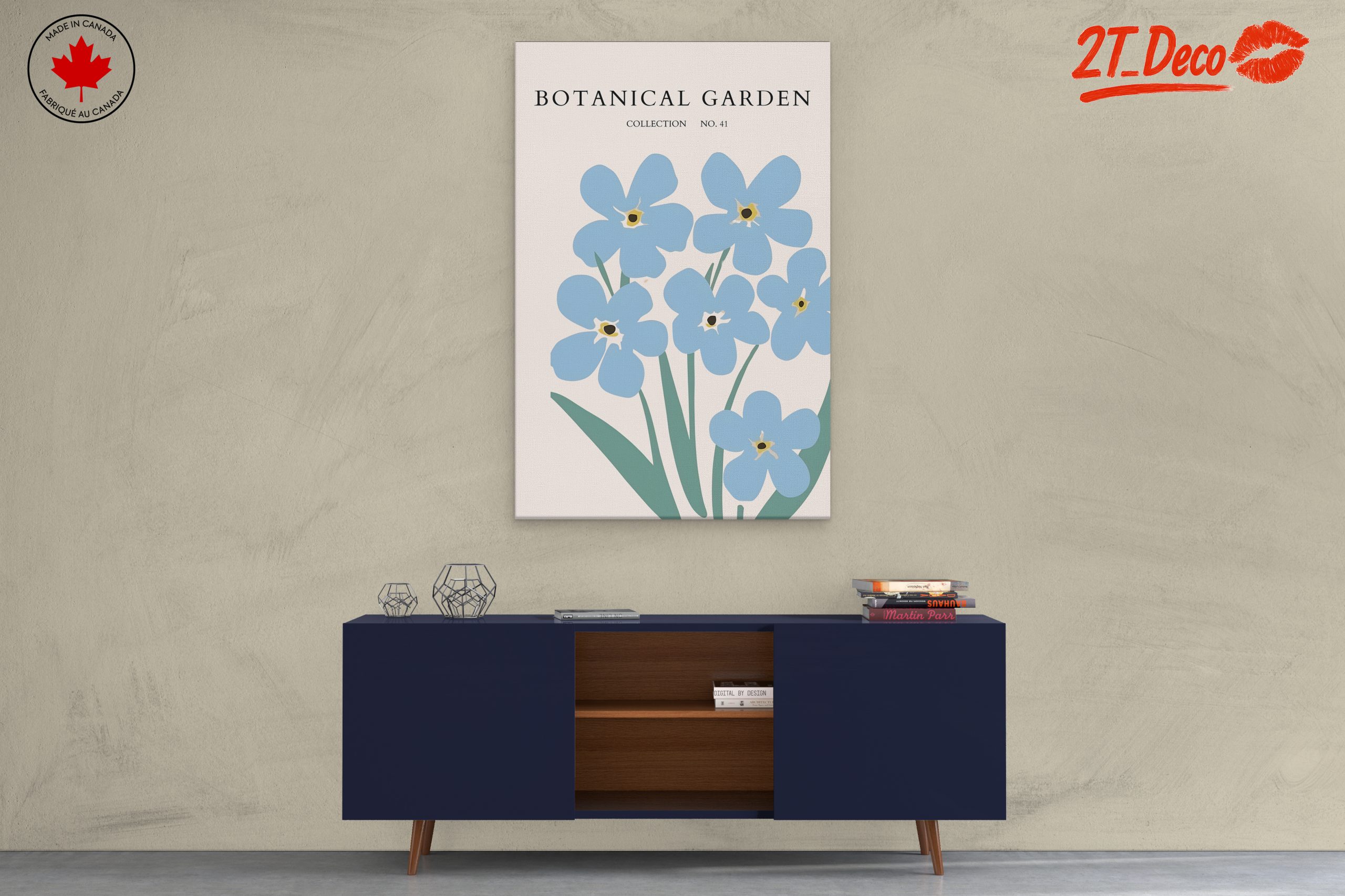 Botanical Garden Collection with Blue Flowers - Image 3