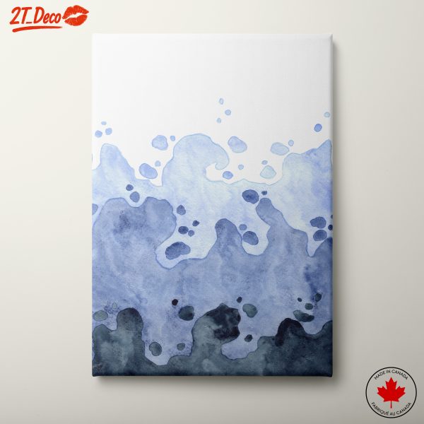 Abstract Watercolor Wave Art