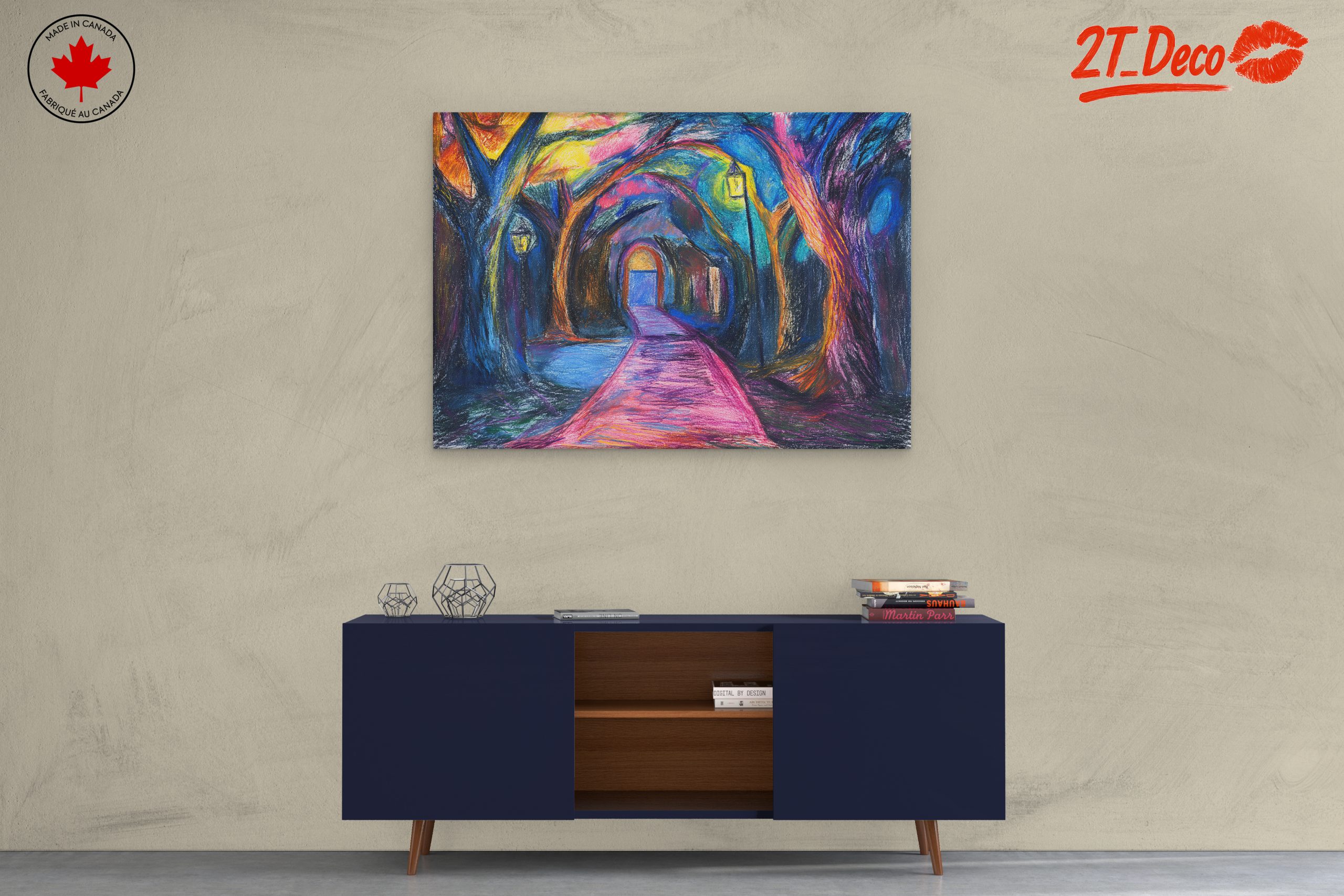 Colorful Abstract Pathway Art 2 - Image 3