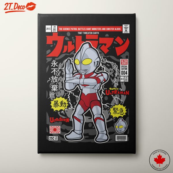 Colorful Ultraman Comic Illustration