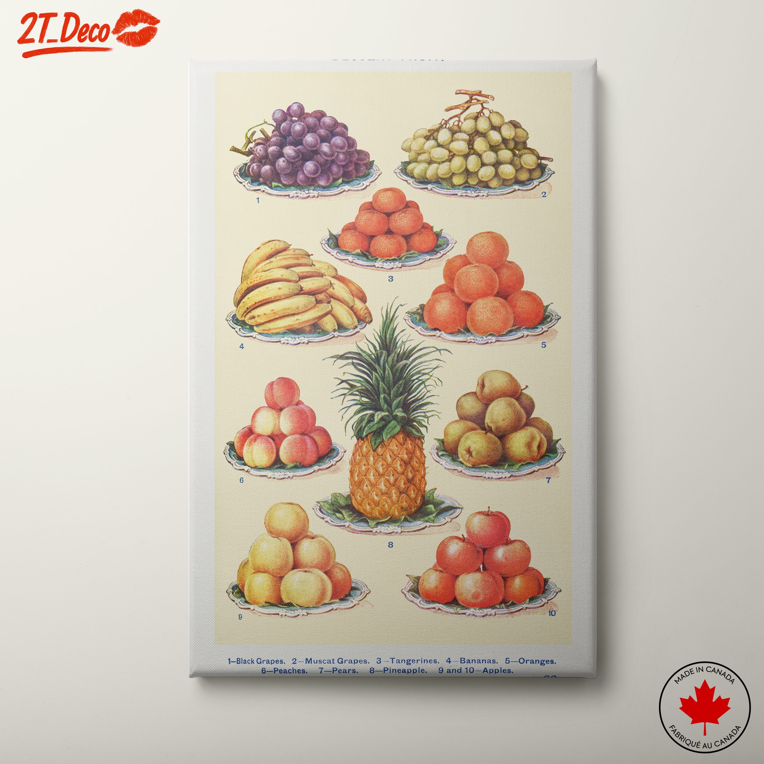 Vibrant Abstract Fruit Art for Elegant Spaces