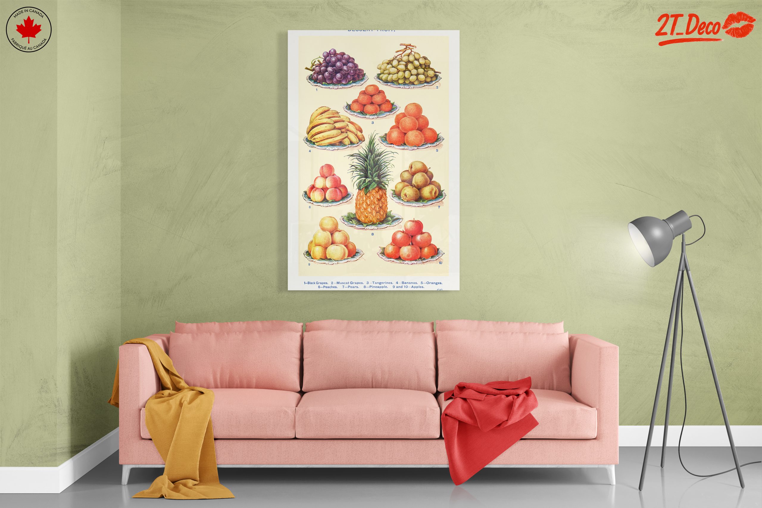 Vibrant Abstract Fruit Art for Elegant Spaces - Image 7