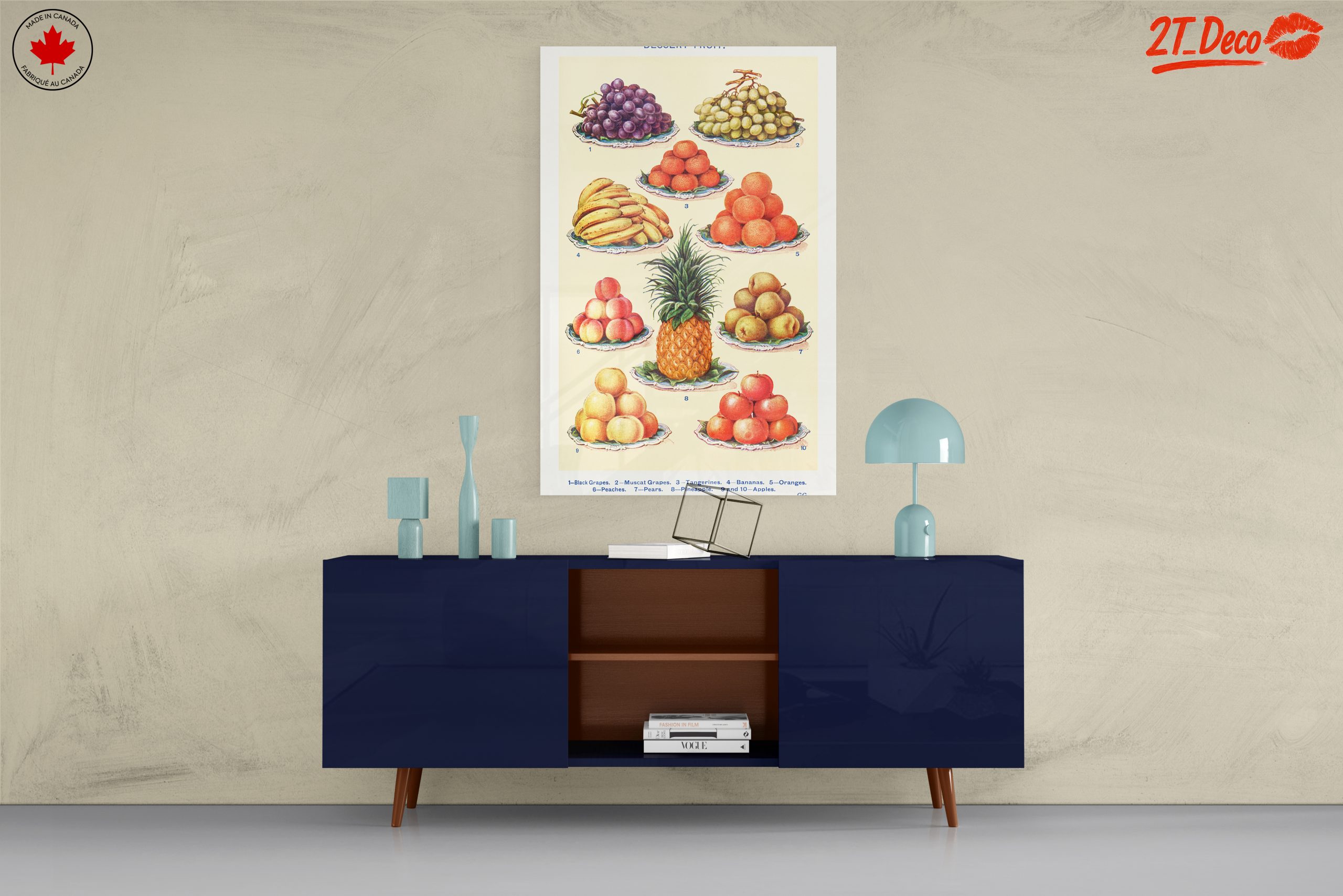 Vibrant Abstract Fruit Art for Elegant Spaces - Image 8
