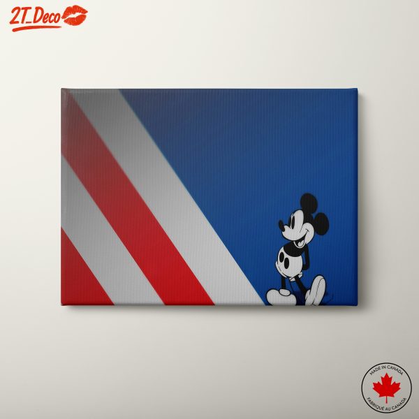 Mickey Mouse Retro Art with Bold Colors