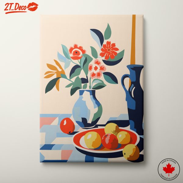 Vibrant Botanical Abstract Floral Design