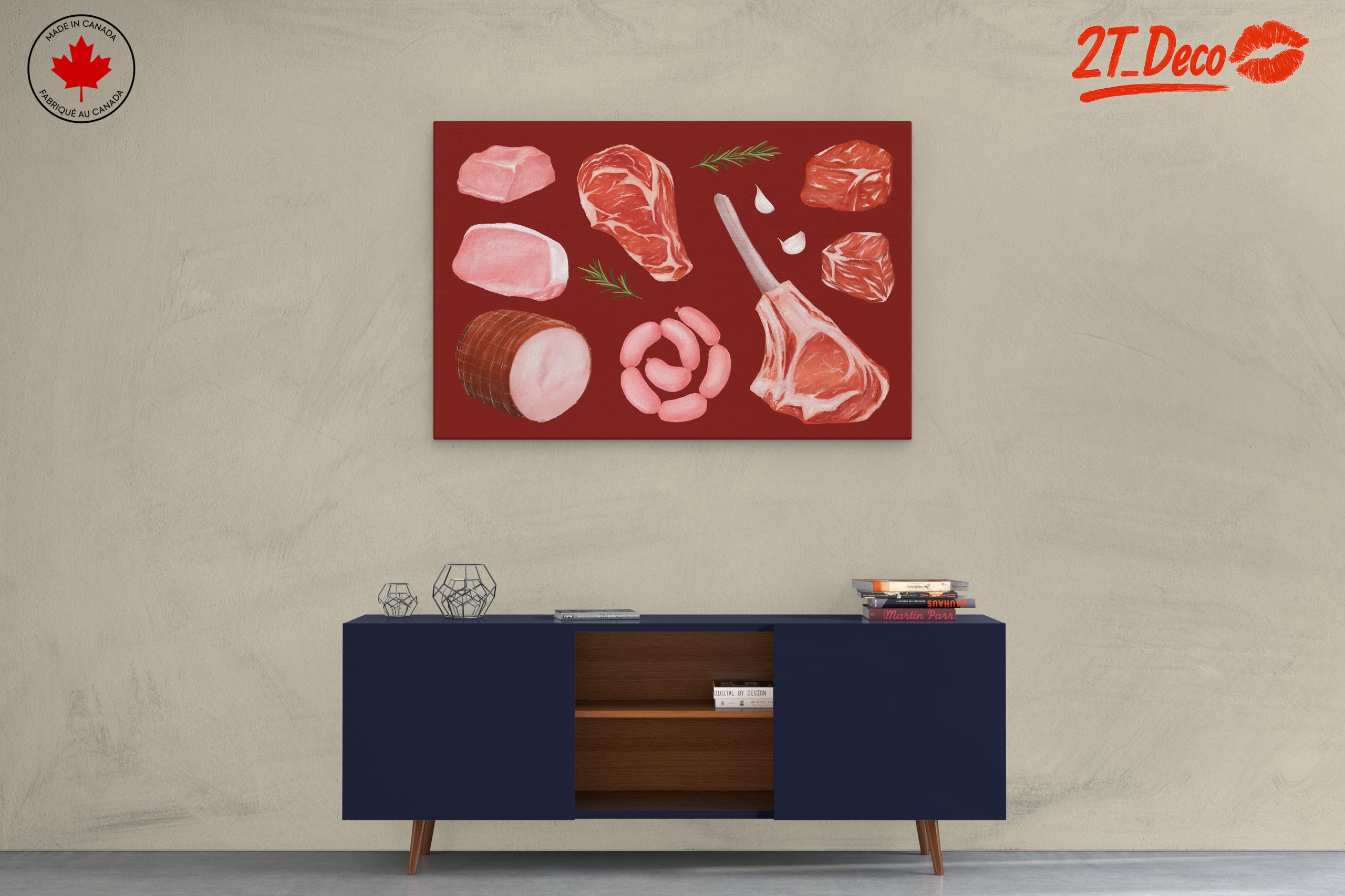 Abstract Meat Composition Art - Image 3