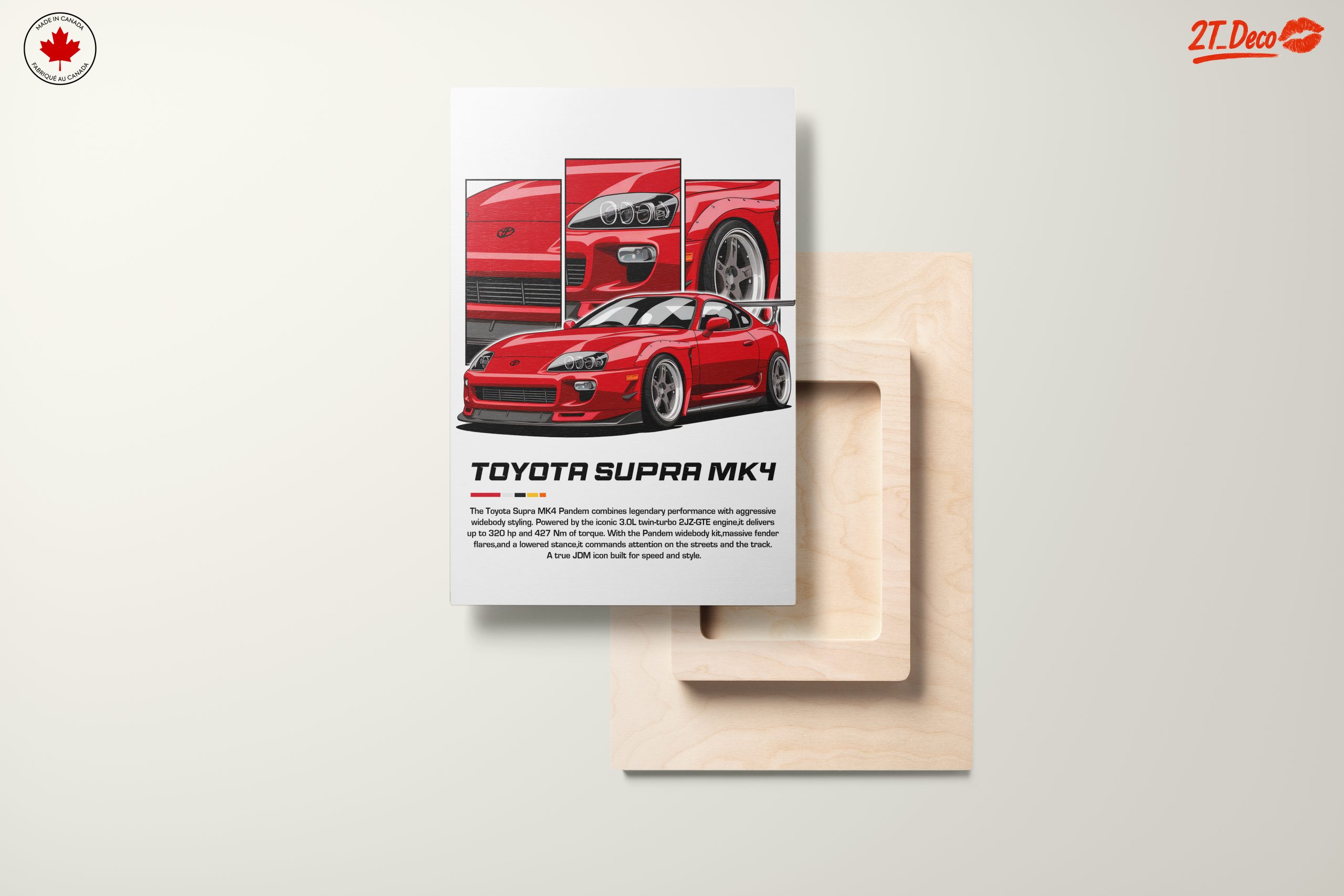 Stylized Toyota Supra MK4 Artwork - Image 11