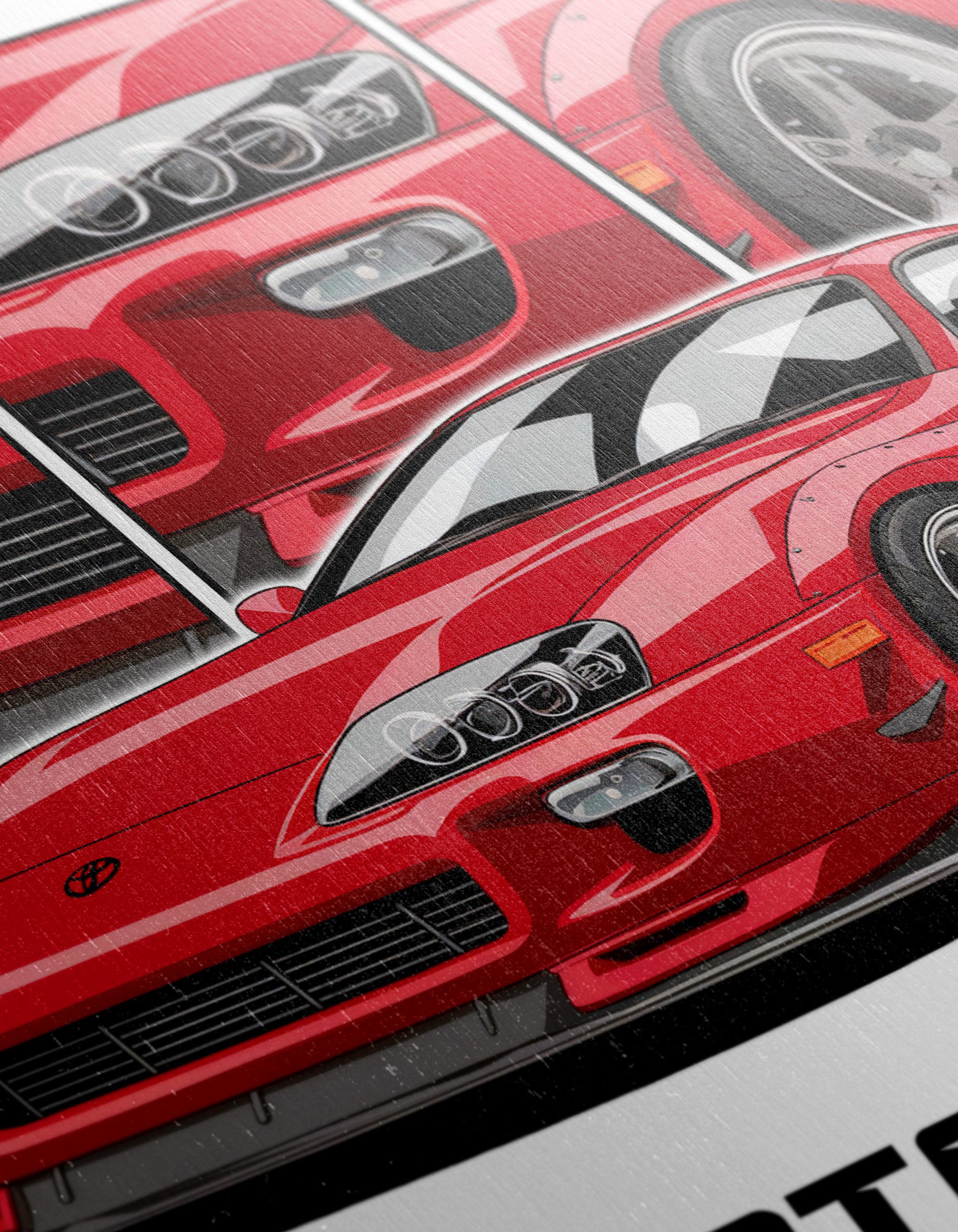 Stylized Toyota Supra MK4 Artwork - Image 12