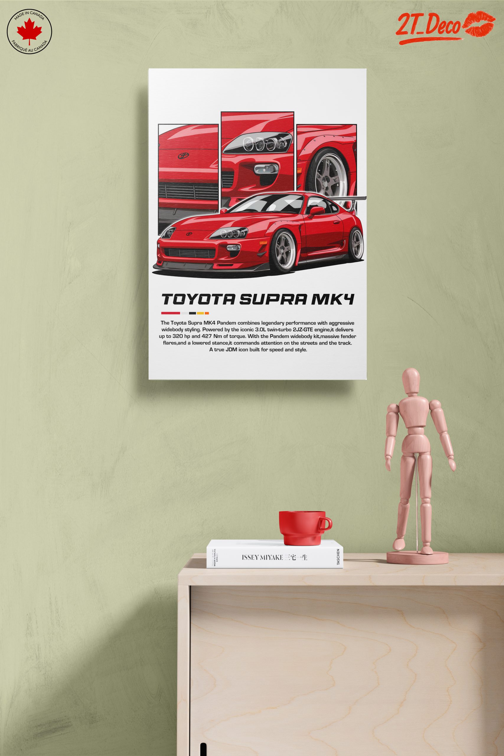 Stylized Toyota Supra MK4 Artwork - Image 14