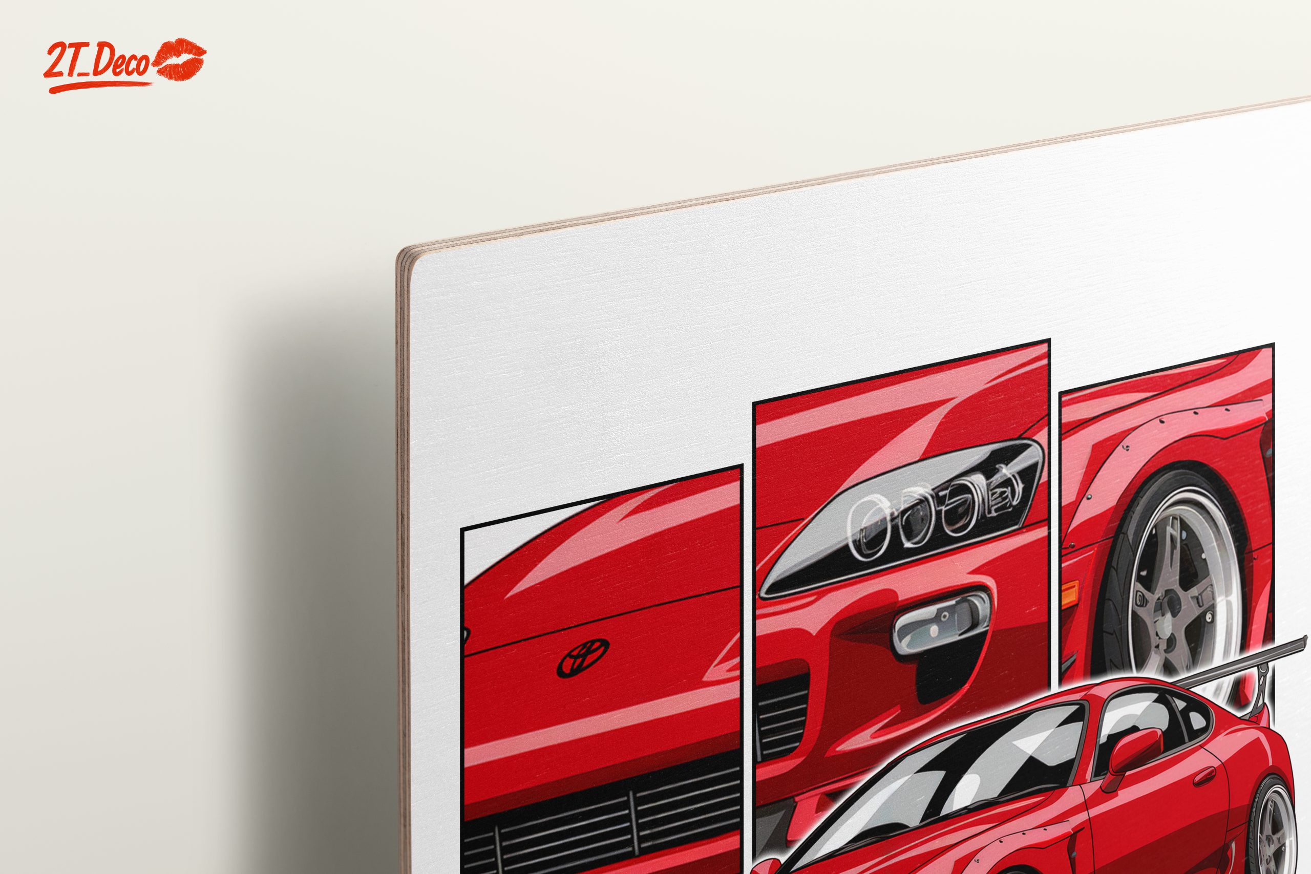 Stylized Toyota Supra MK4 Artwork - Image 15