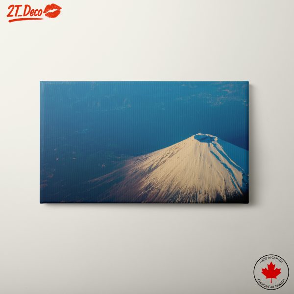 Majestic Volcano Against Clear Blue Sky