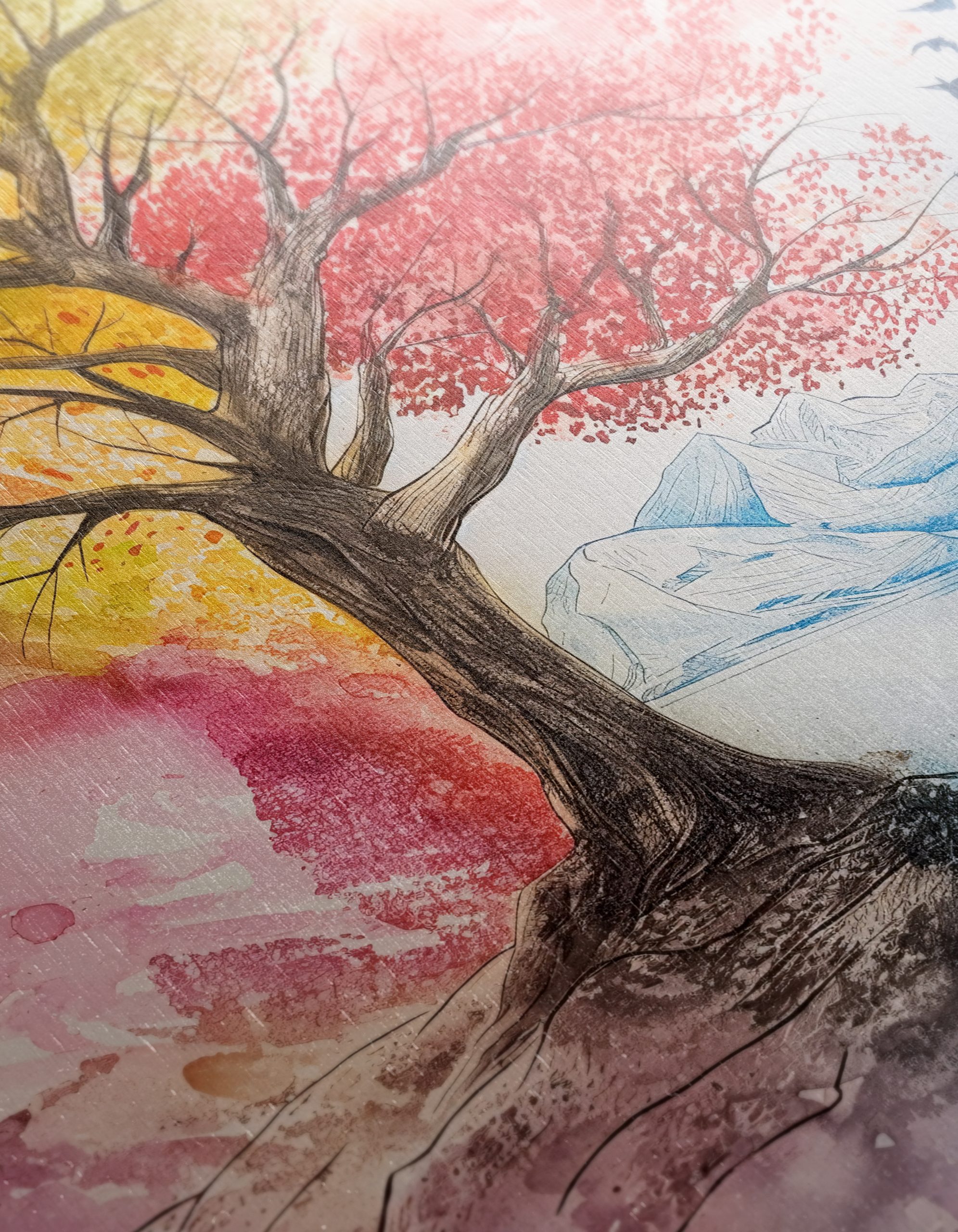 Vibrant Autumn Landscape with Colorful Tree - Image 12