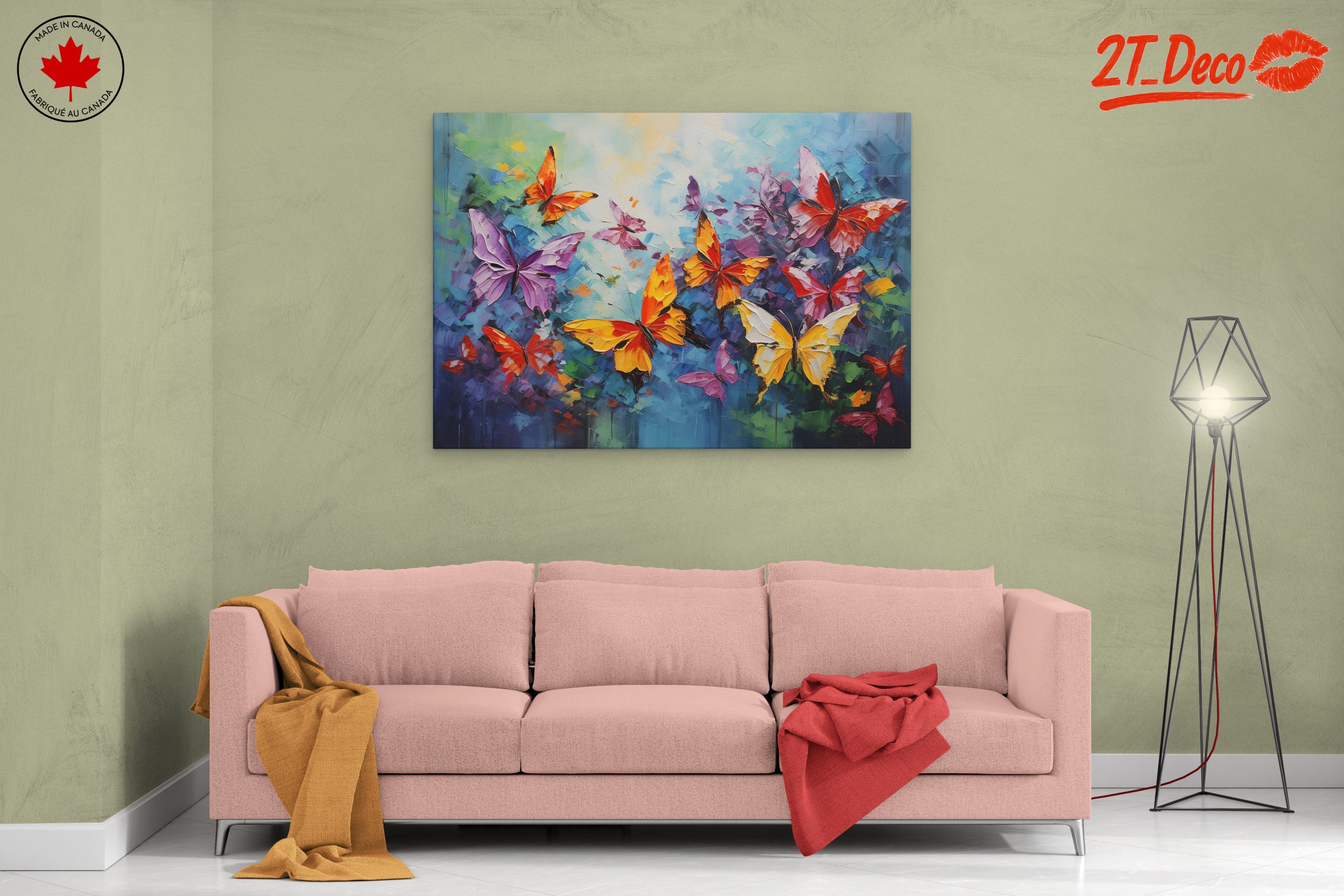 Vibrant Butterfly Art for Home Decor - Image 2