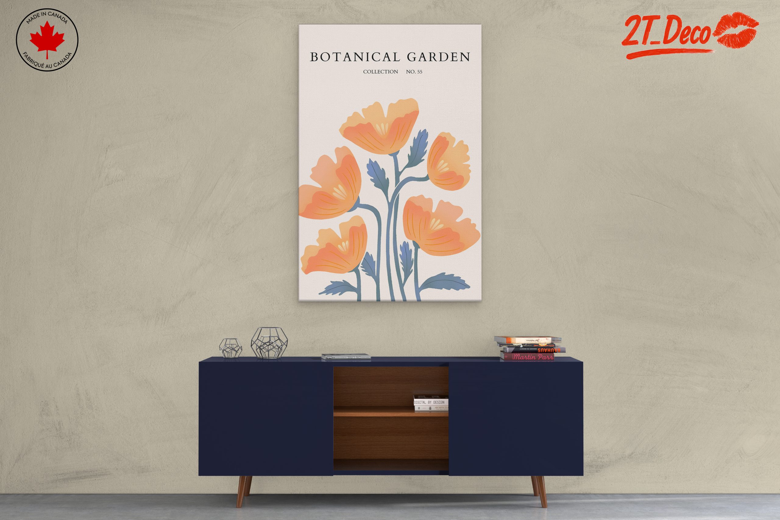 Stylish Botanical Wall Art Featuring Soft Flowers - Image 3