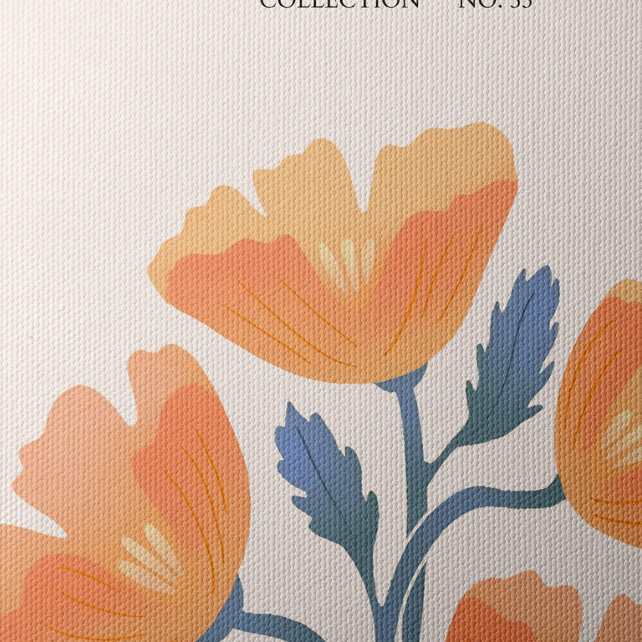 Stylish Botanical Wall Art Featuring Soft Flowers - Image 4