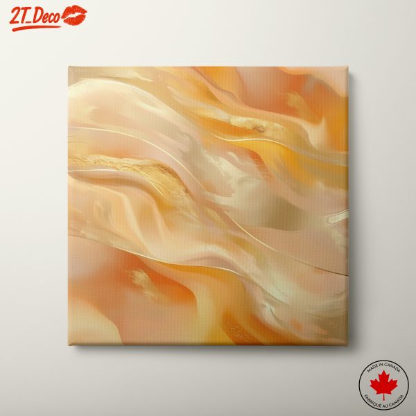 Elegant Abstract Waves in Warm Tones 3