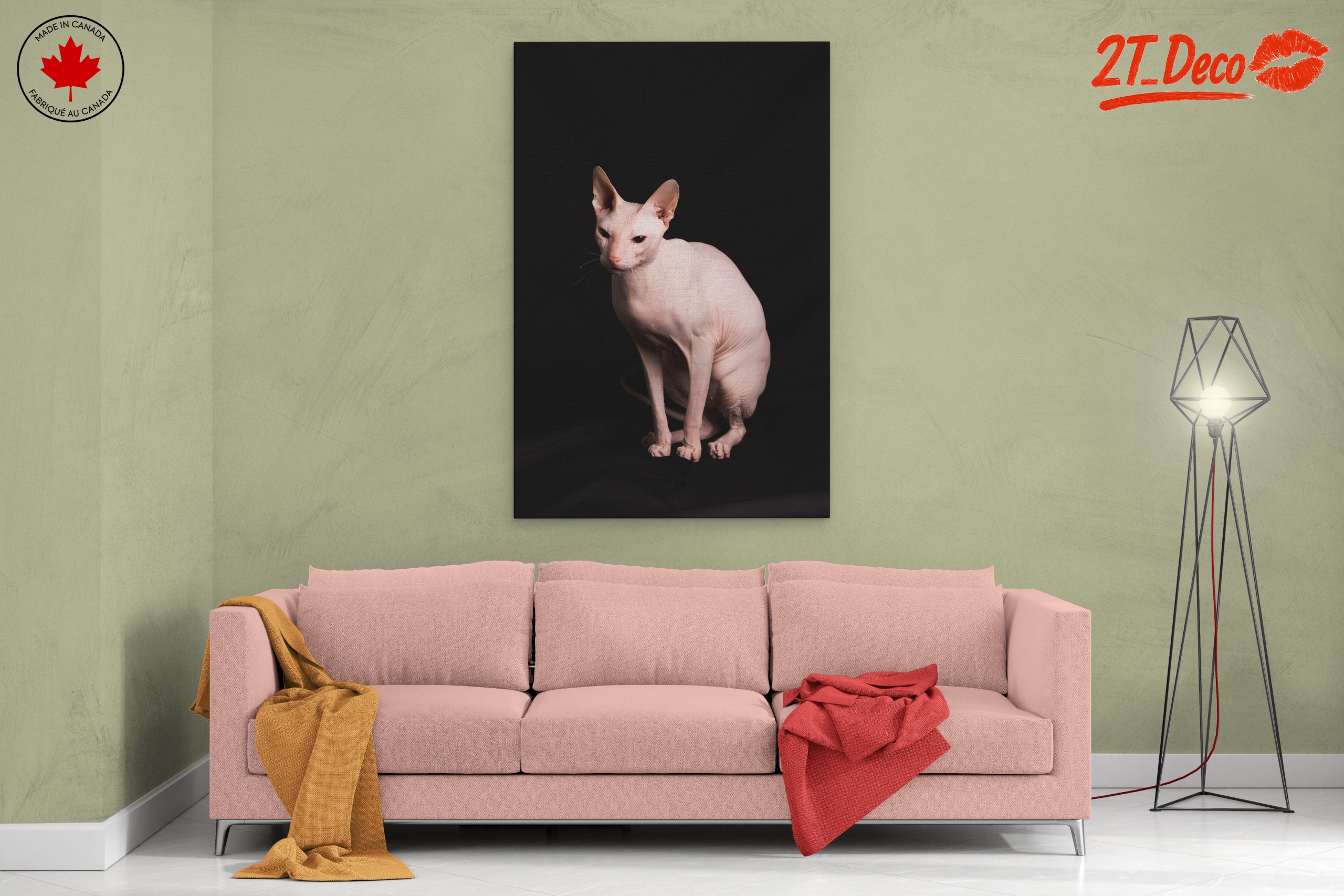 Elegant Sphynx Cat Portrait - Image 2