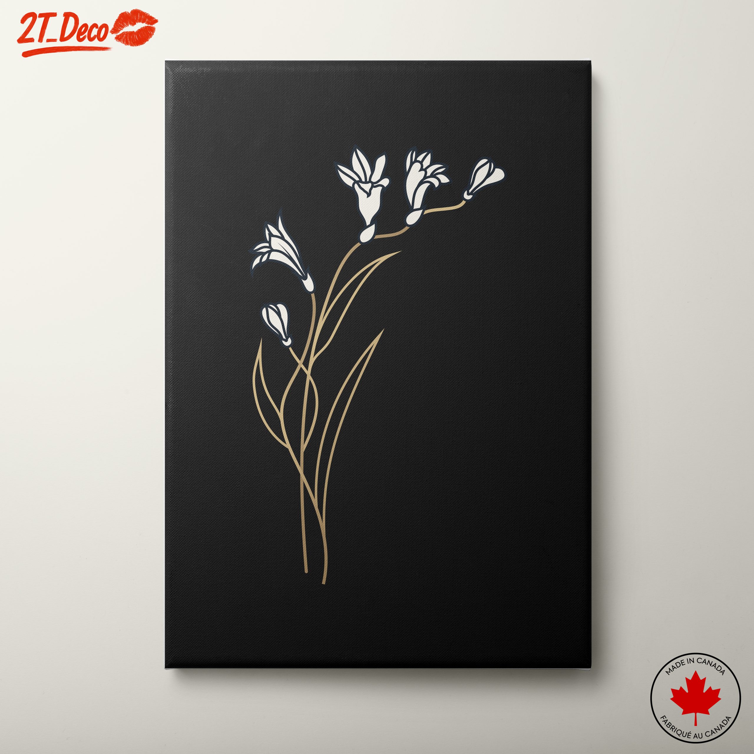 Stylized Floral Minimalist Artwork